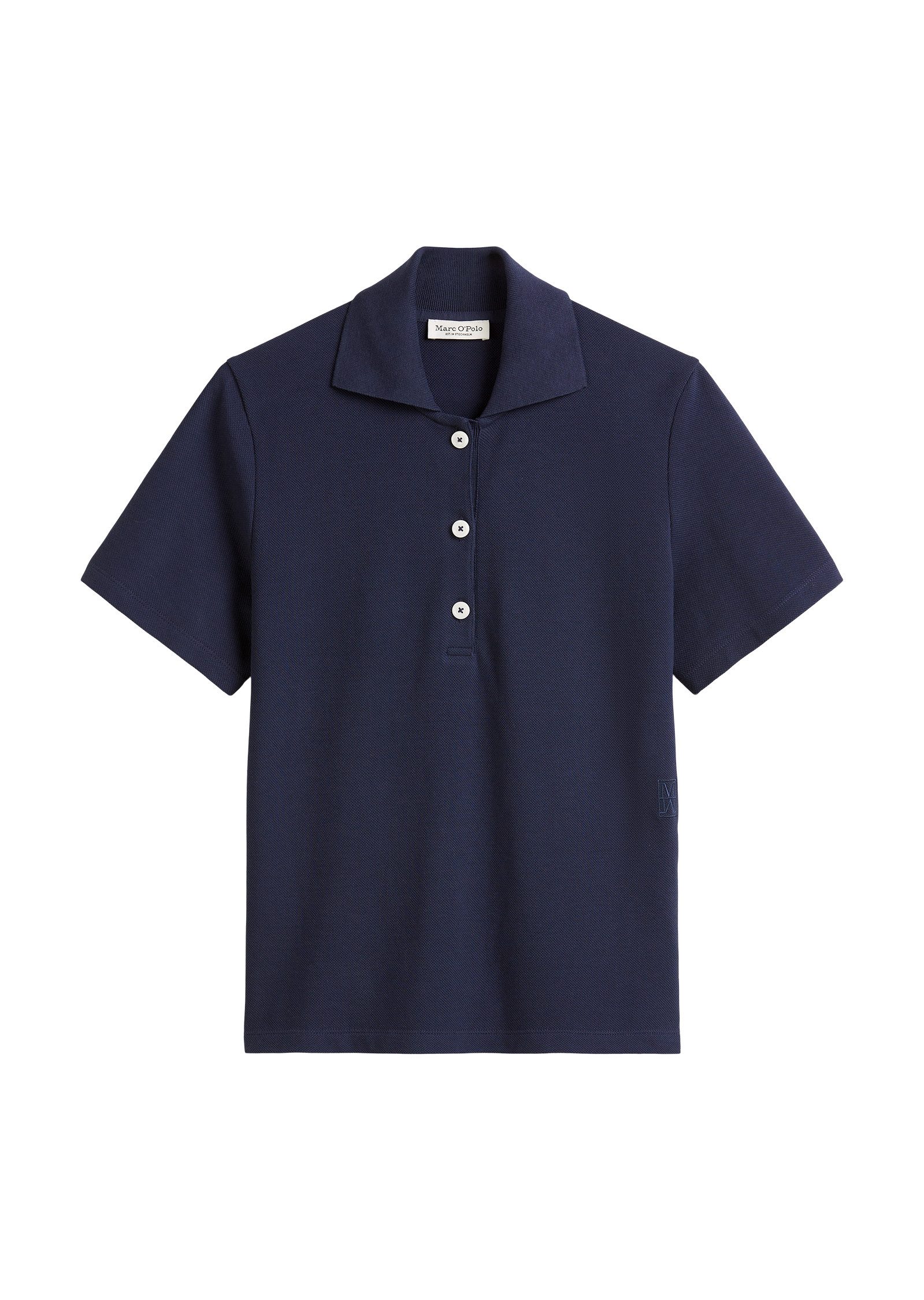 Marc O'Polo Poloshirt met casual honingraatstructuur