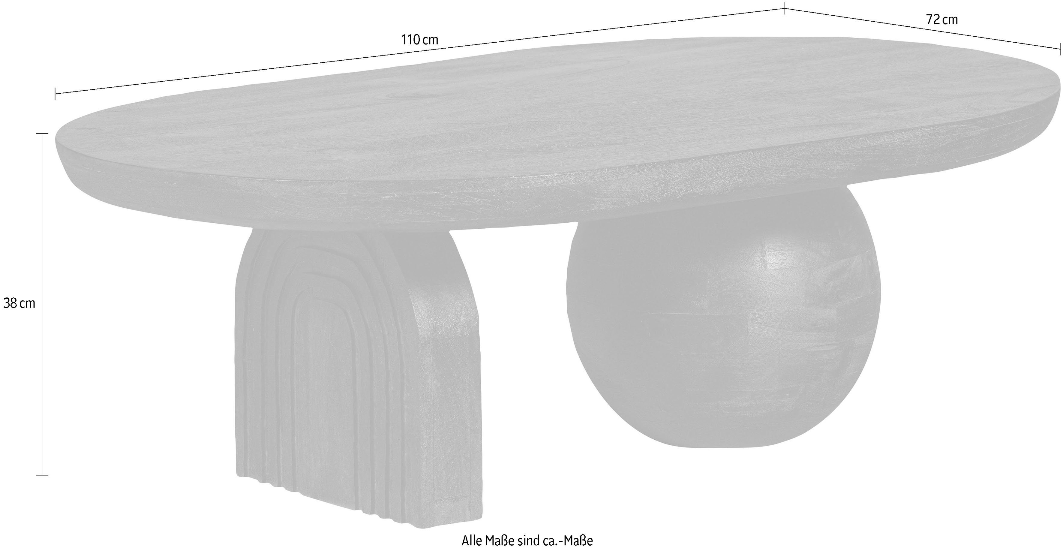 WOOOD Salontafel H 38 cm x B 110 cm x D 72 cm