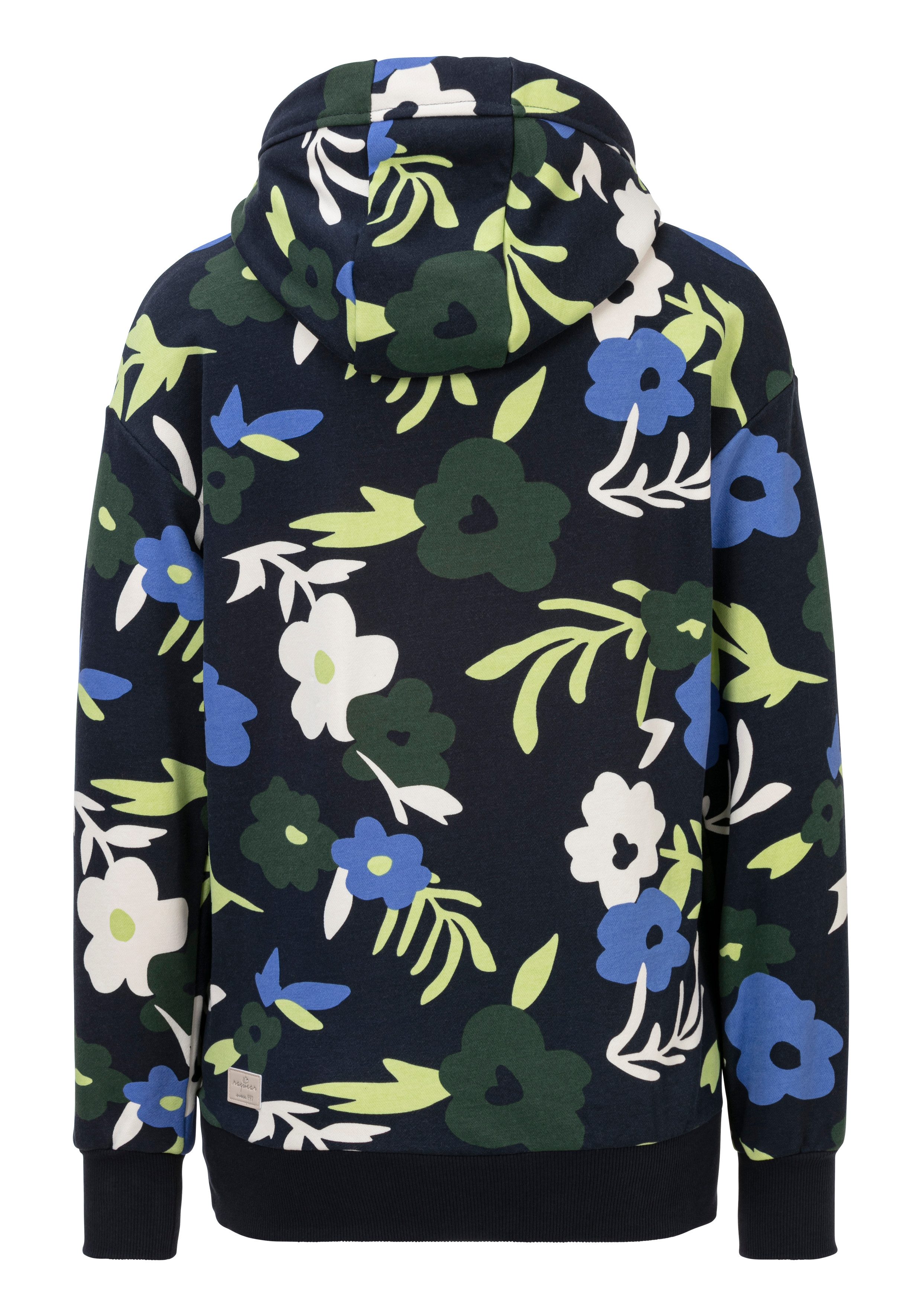 Ragwear Hoodie YODIS PRINT met bloemetjes all-over print