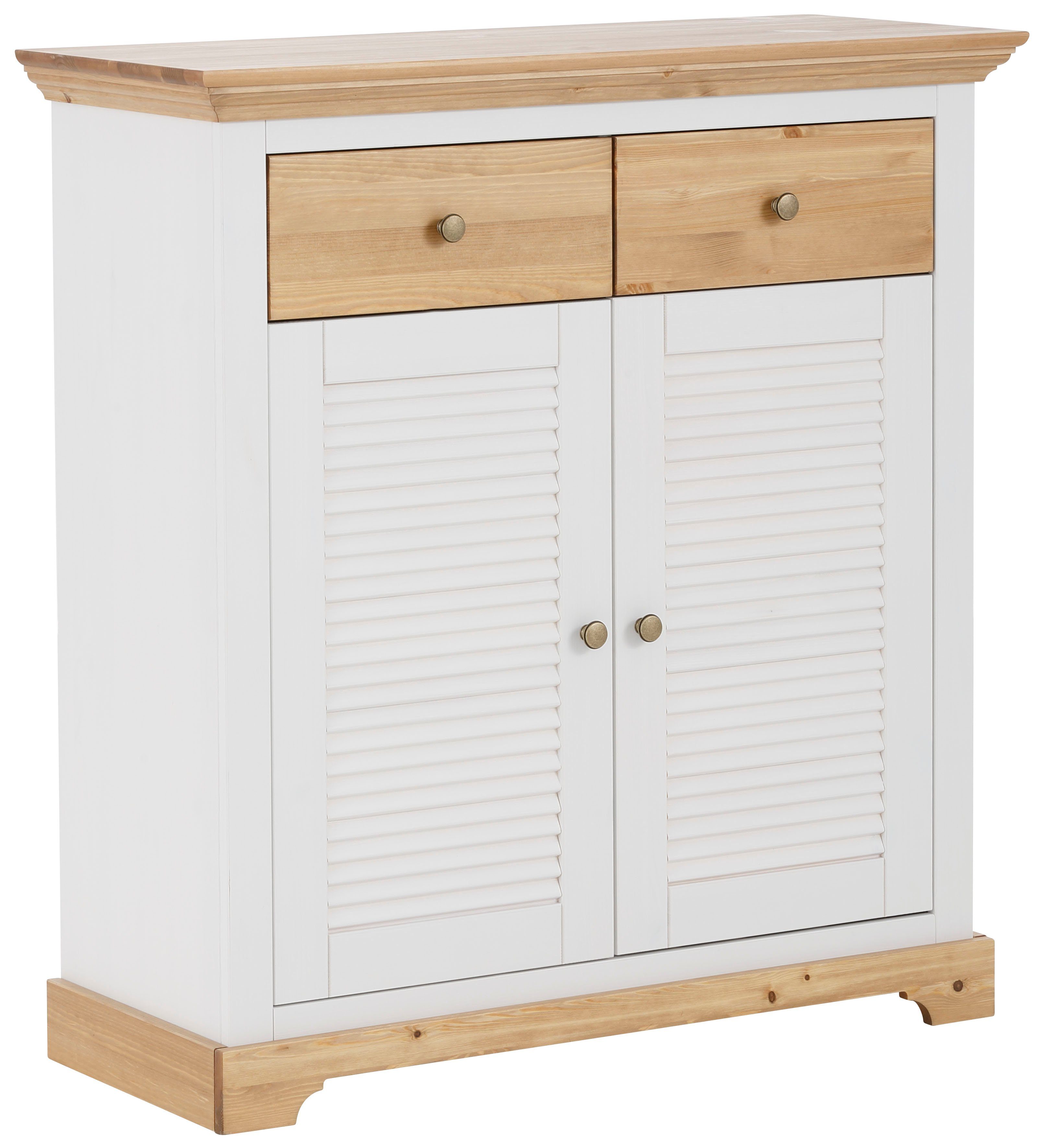 Home affaire Schoenenkast Ayanna commode voor ongeveer 9 paar schoenen Schoenenkast van massief grenen, FSC®, breedte 94 cm