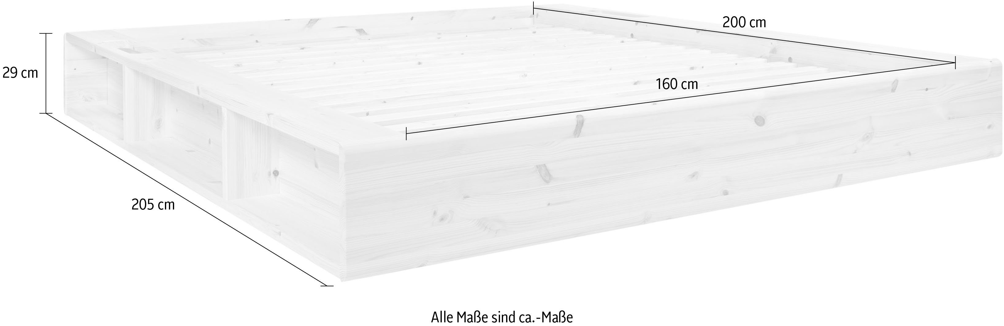Karup Futonbed Ziggy, in verschillende breedtes, gecertificeerd massief hout