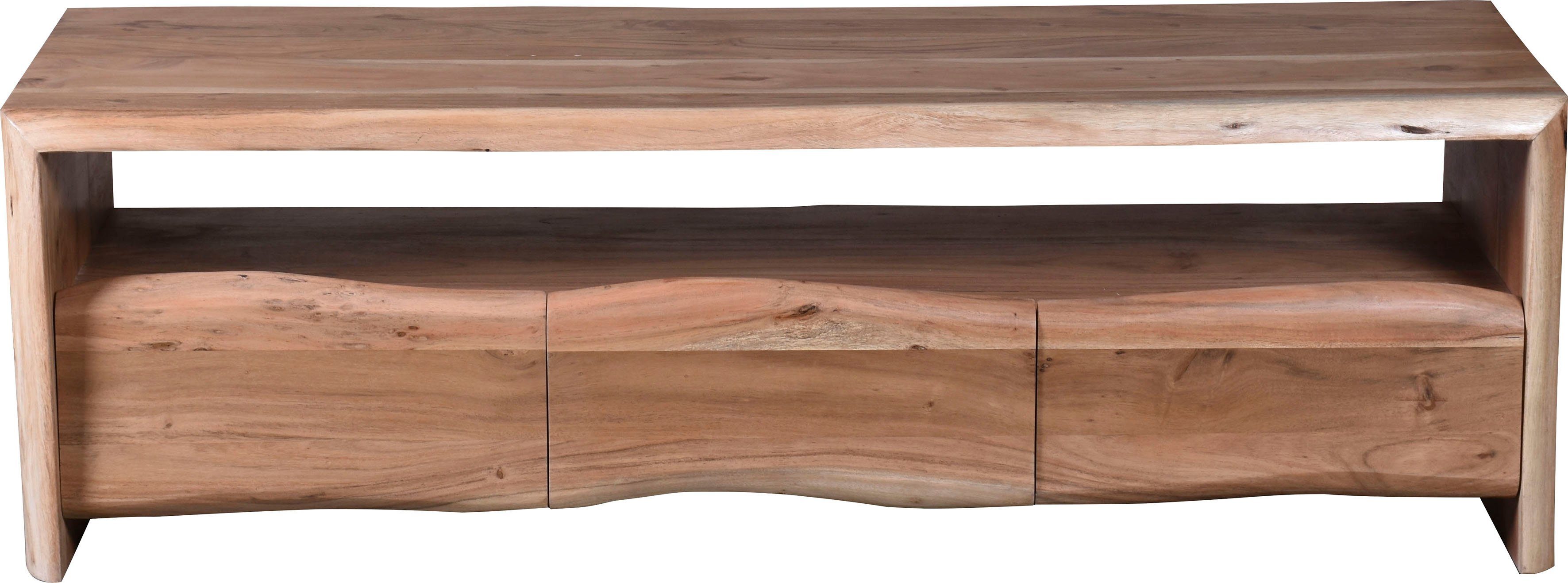 SIT Tv-meubel Albero massief acaciahout in boomstam-look, breedte 146 cm