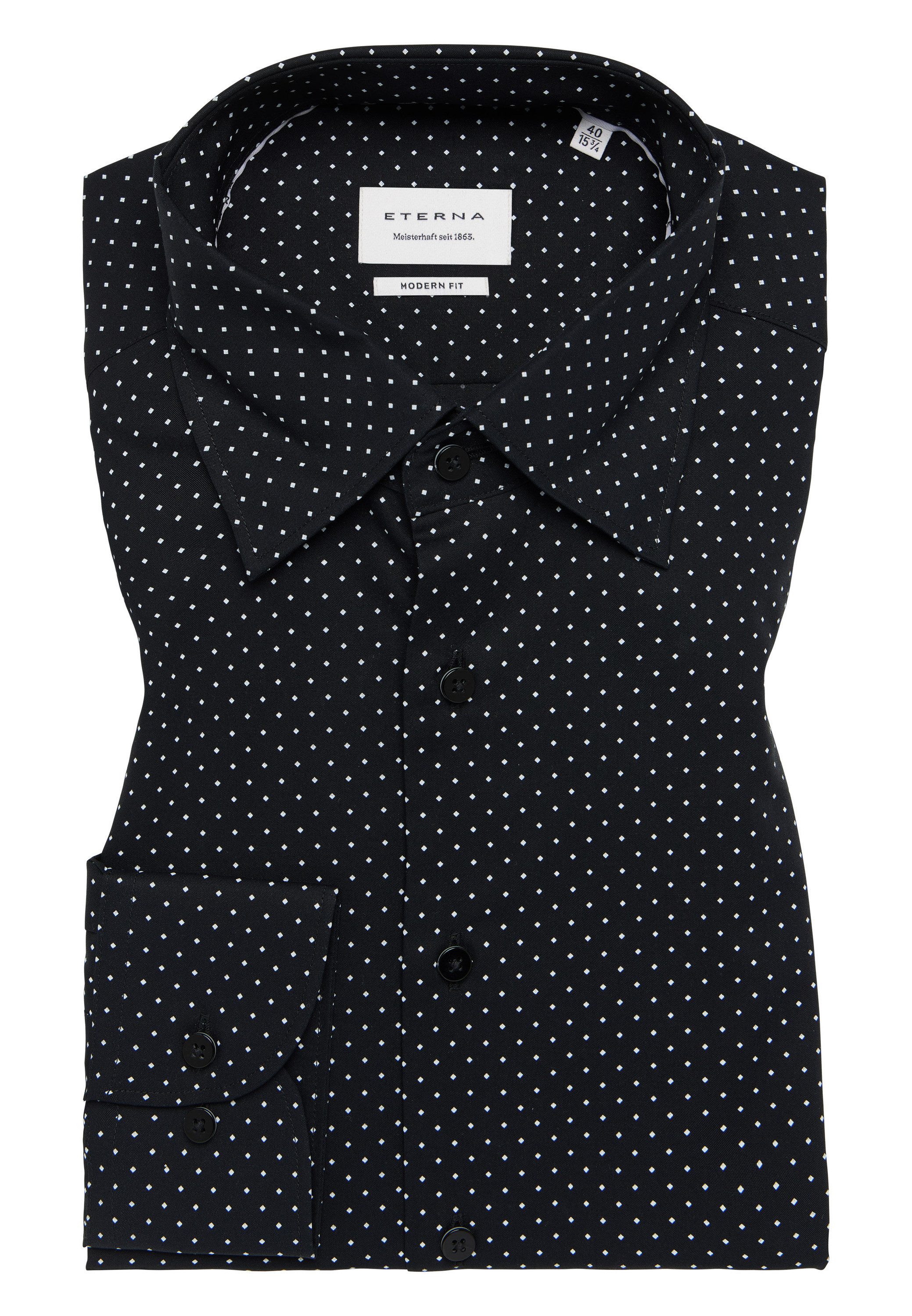 Eterna Overhemd met lange mouwen MODERN FIT NON IRON (strijkvrij)