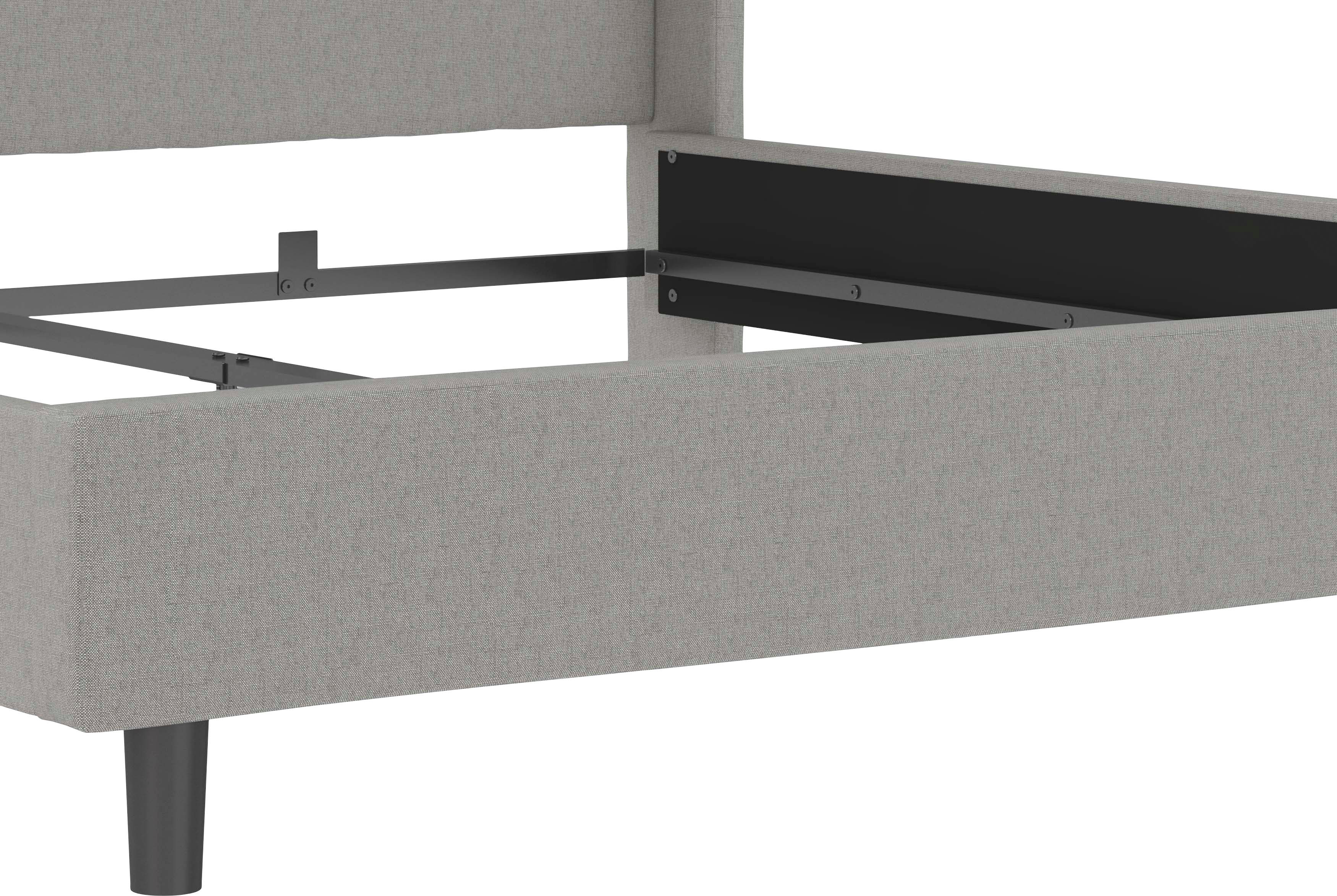 Home affaire Gestoffeerd bed Kempton met ruitencapitonnage, zacht verdikt, ligoppervlak 140x200 of 180x200 cm (1-delig)