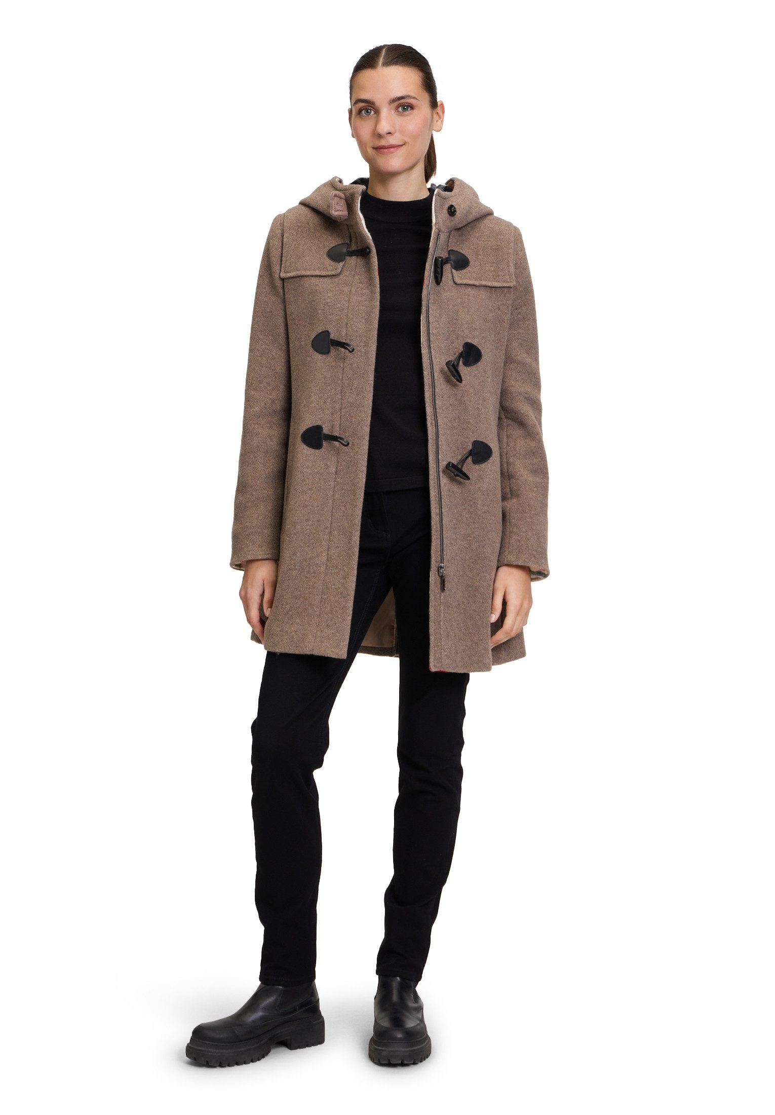 Gil Bret Duffelcoat met wol en capuchon