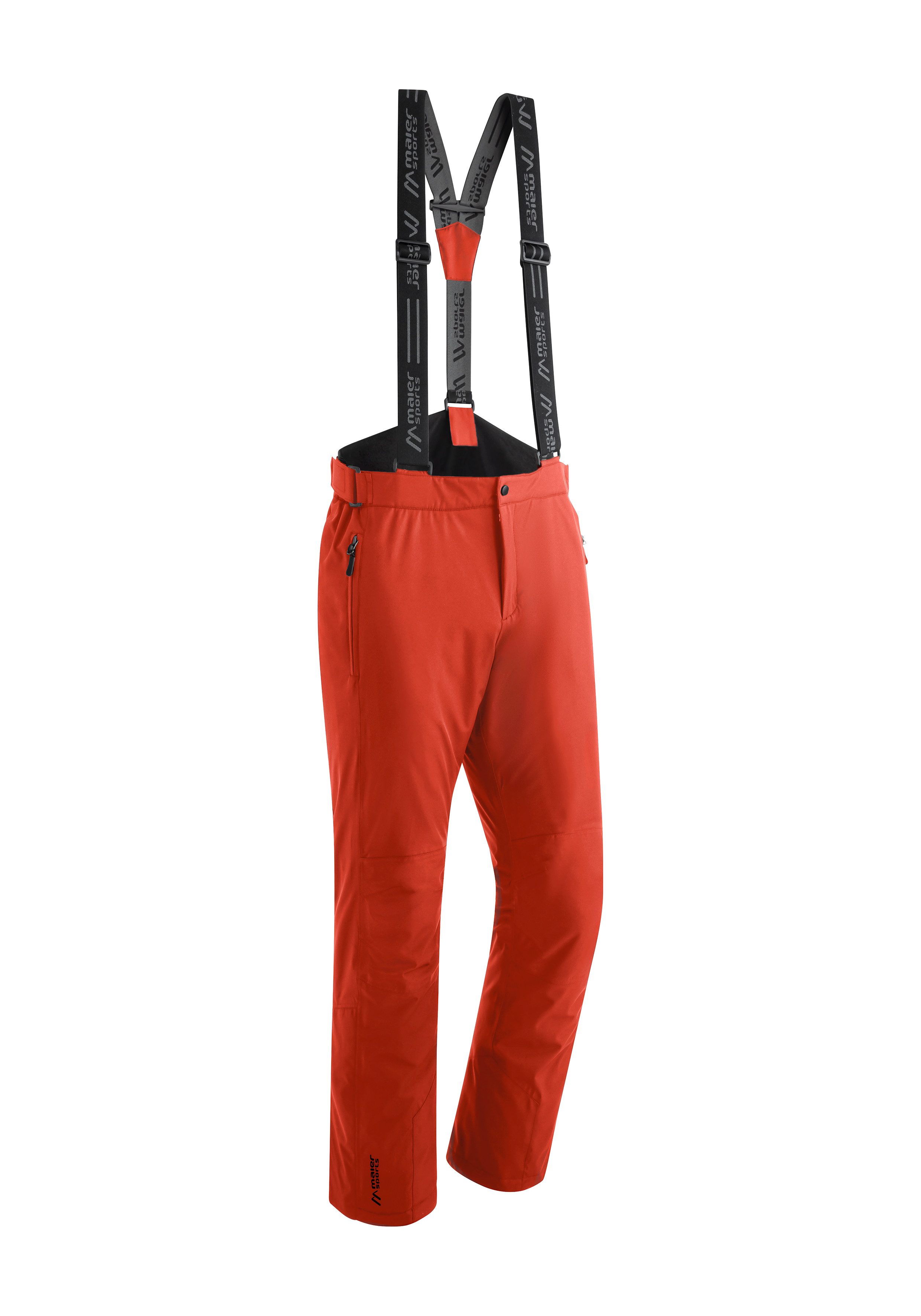 Maier Sports Skibroek Joscha slim Heren sneeuwbroek met bretels wind waterdicht slim fit