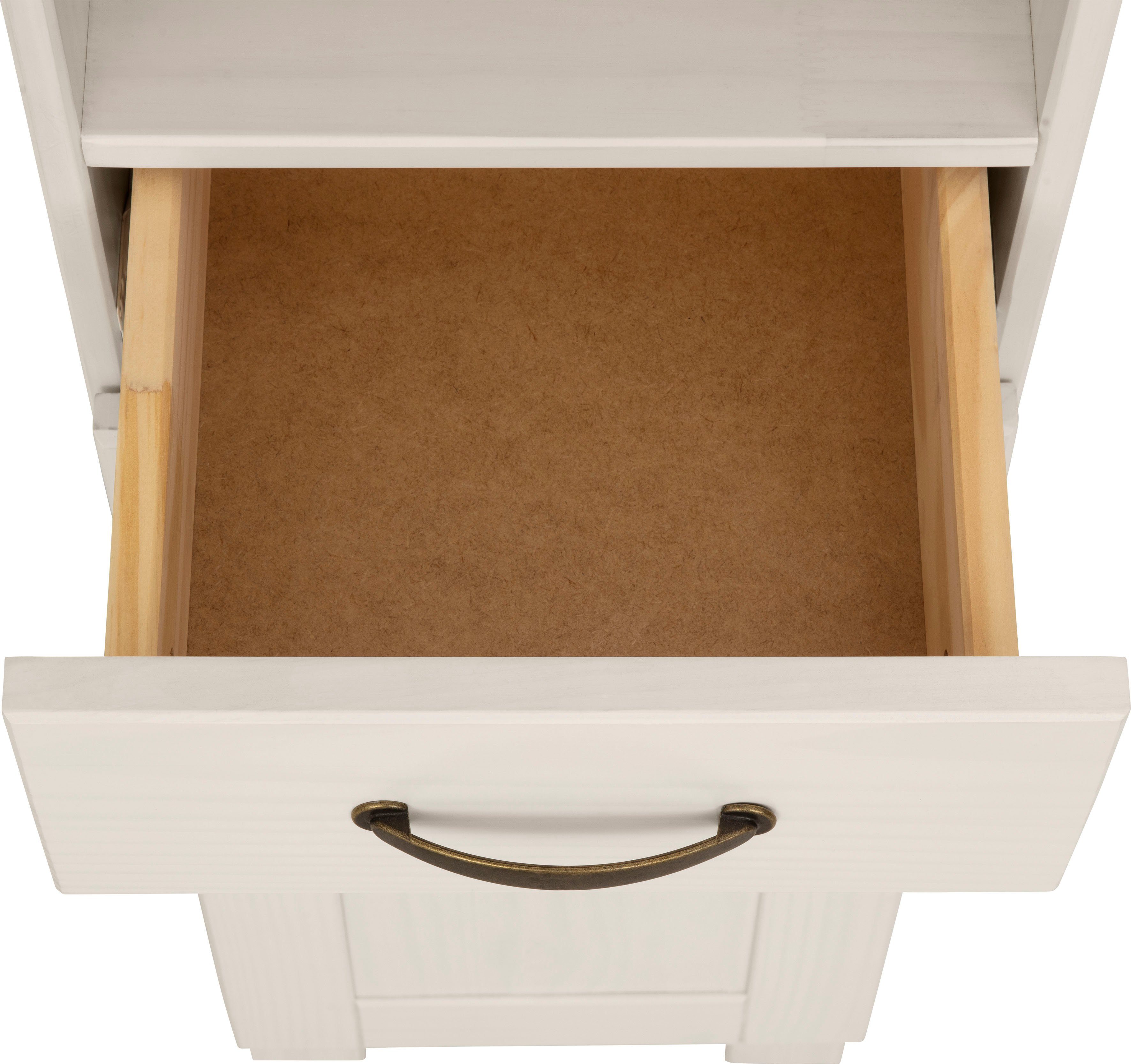 Home affaire Hoge kast Rodby Massief, FSC®-gecertificeerd hout, breedte 33 cm, hoogte 180 cm