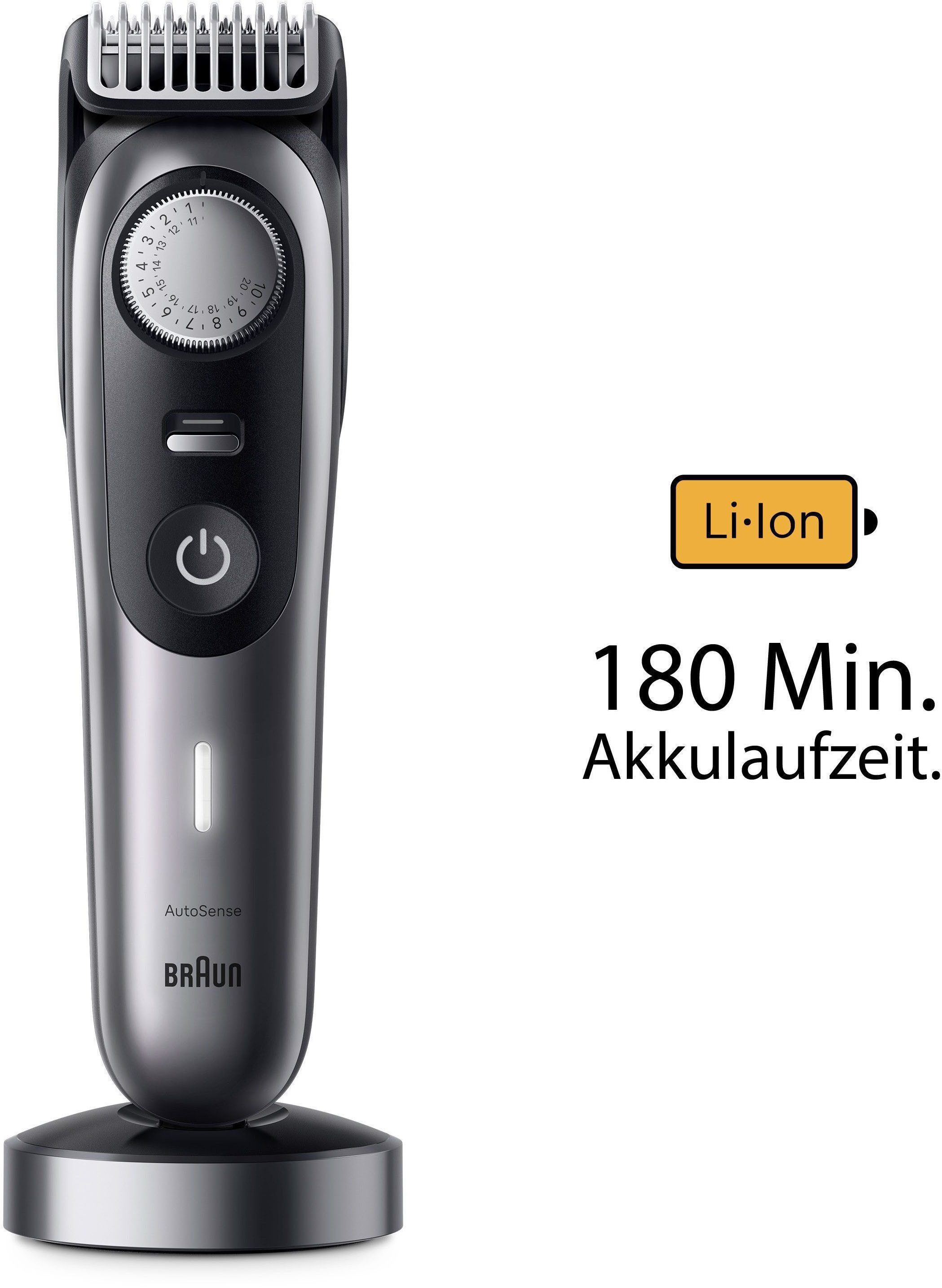 Braun Tondeuse Baardtrimmer BT9440 180 min. draadloze looptijd, waterdicht