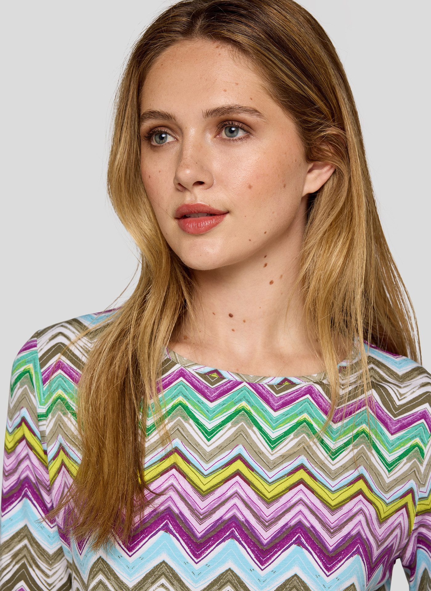 Rabe Shirt met ronde hals met grafisch patroon