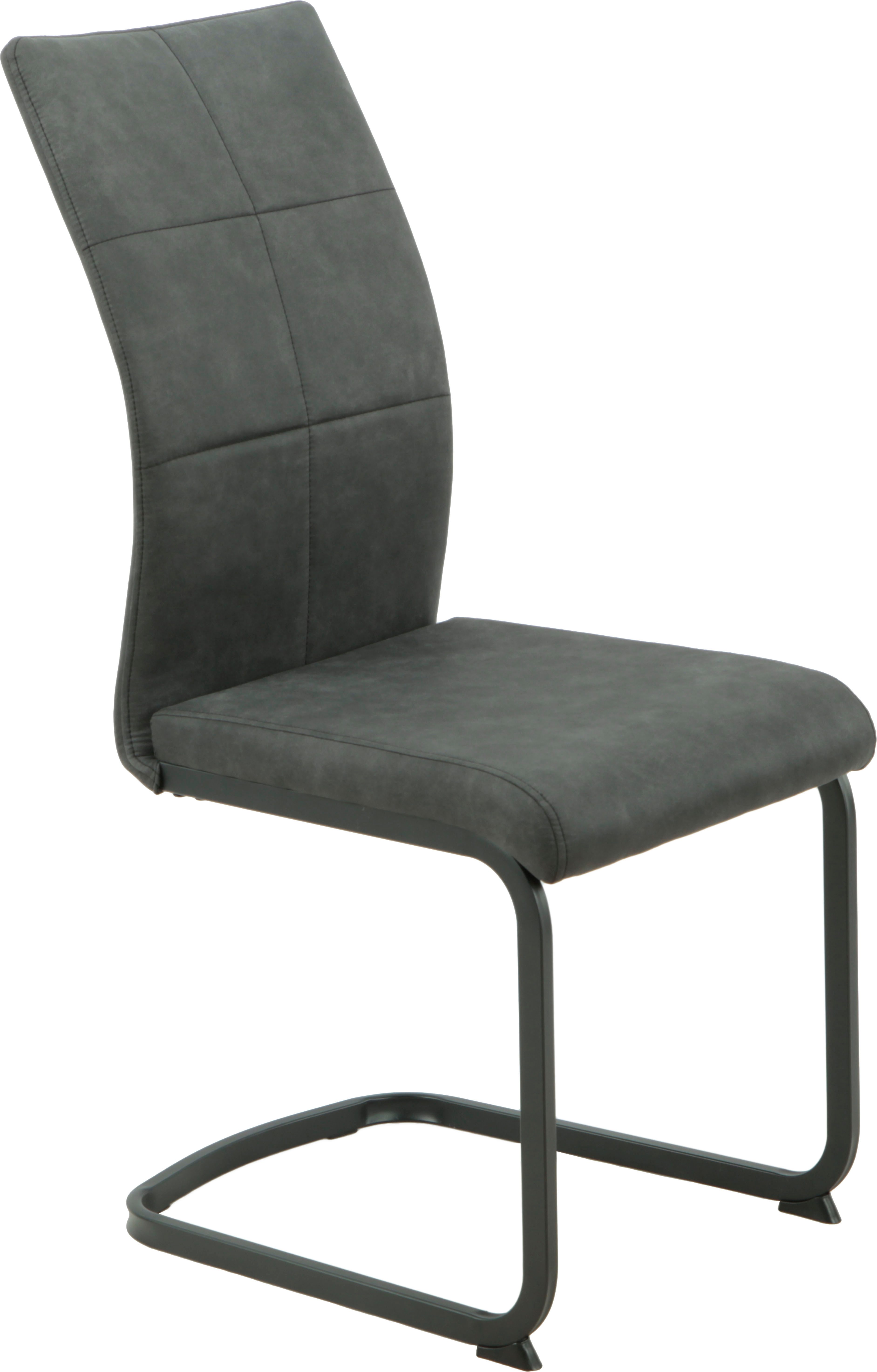 HELA Eethoek Spree Eettafel 140x90 cm met dikke rand, microvezel bekleding(4-delig)