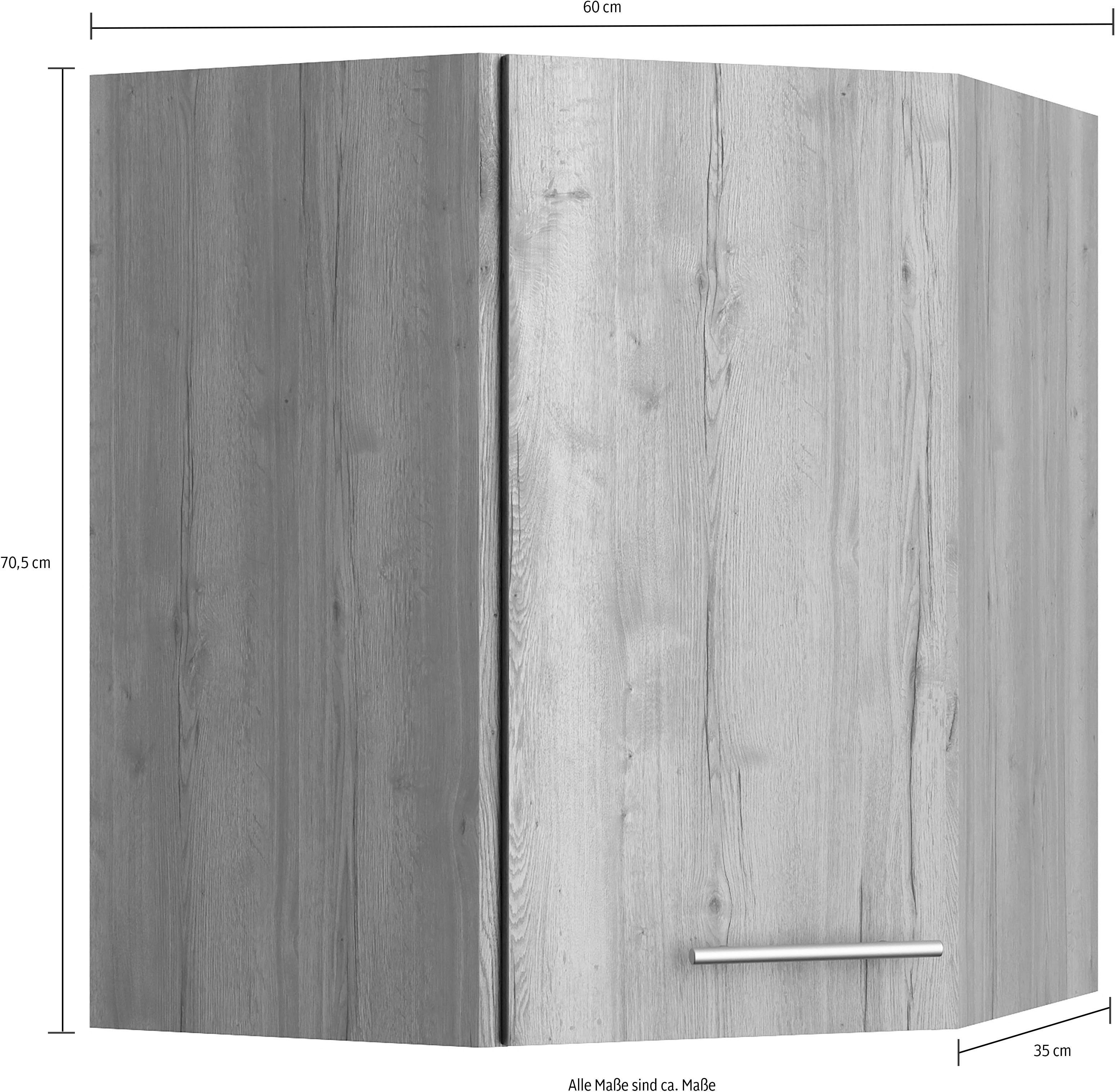 OPTIFIT Hangend hoekkastje Klara Breedte 60x60 cm
