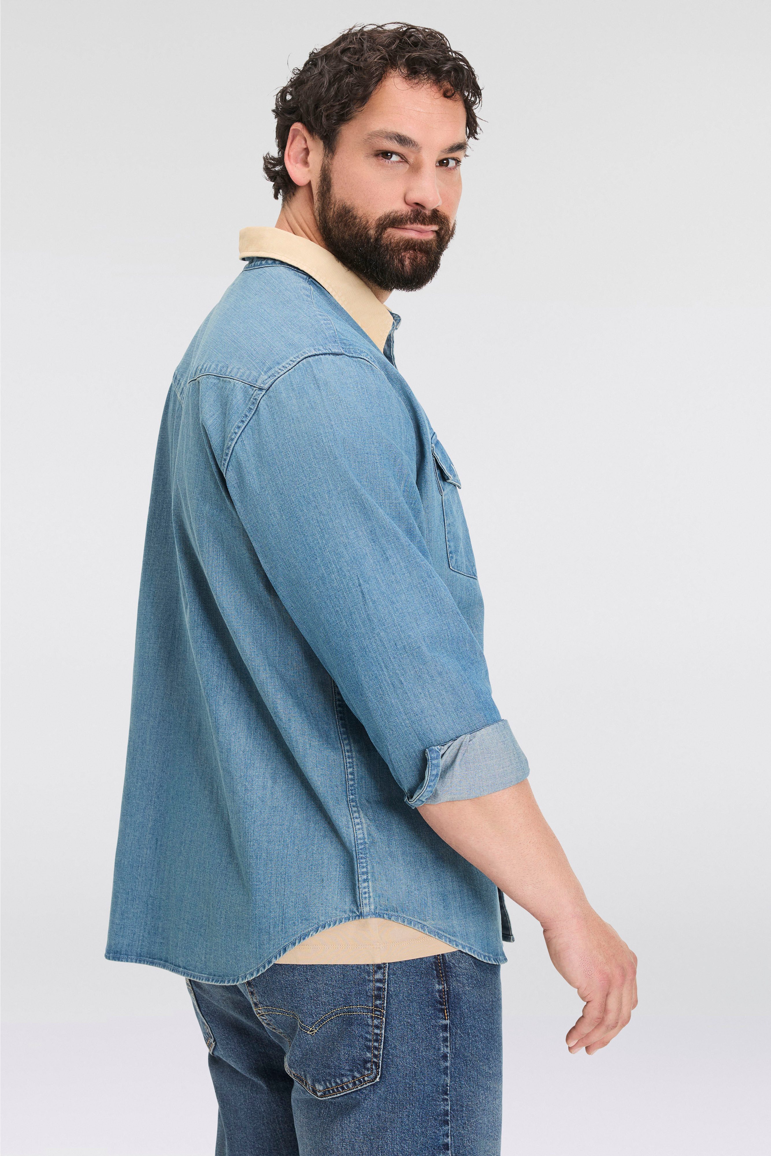 Levi's® Plus Jeans overhemd BIG RELAXED FIT WESTERN