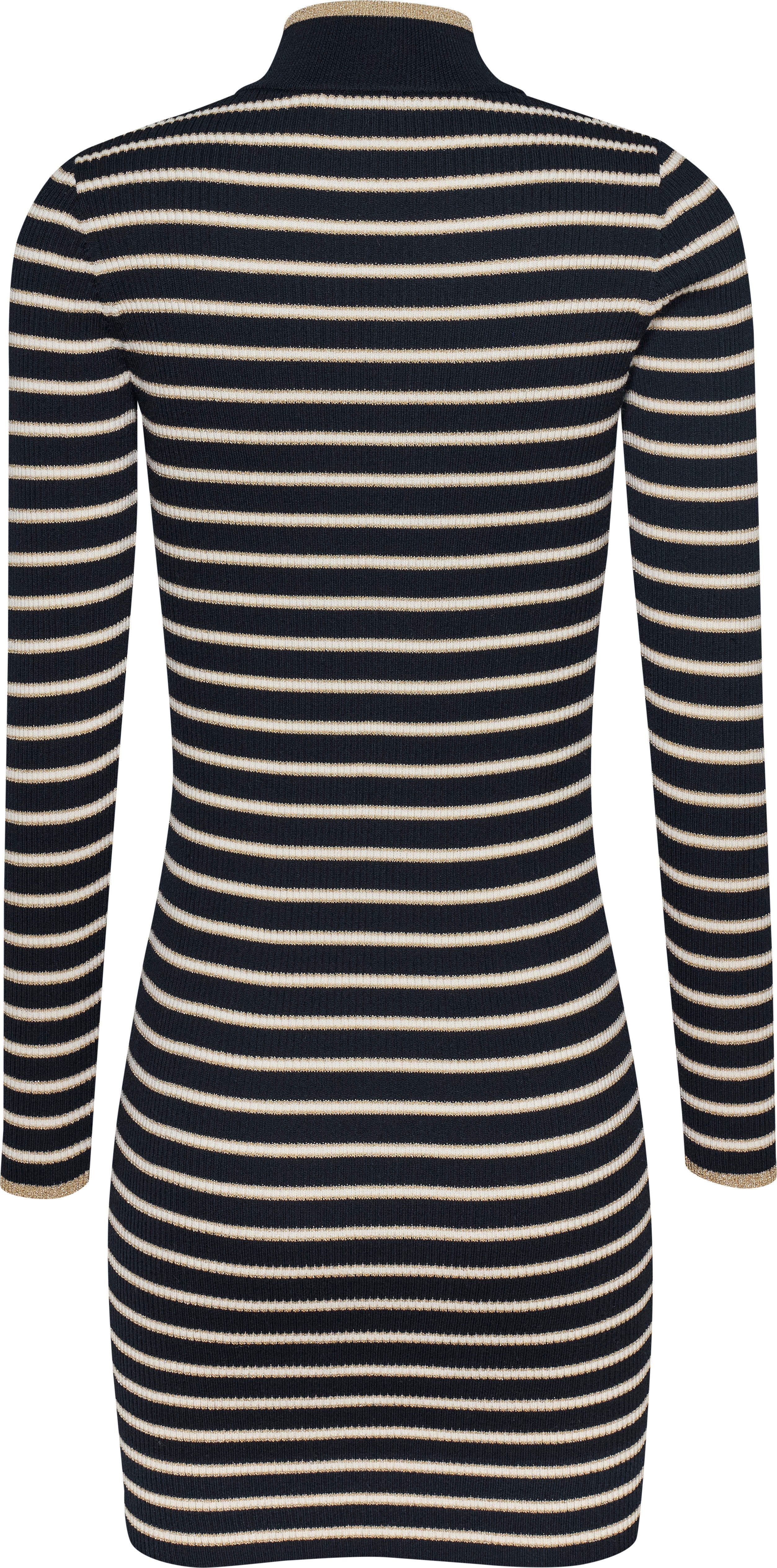 TOMMY JEANS Gebreide jurk TJW METALLIC TIP ZIP SWTR DRESS