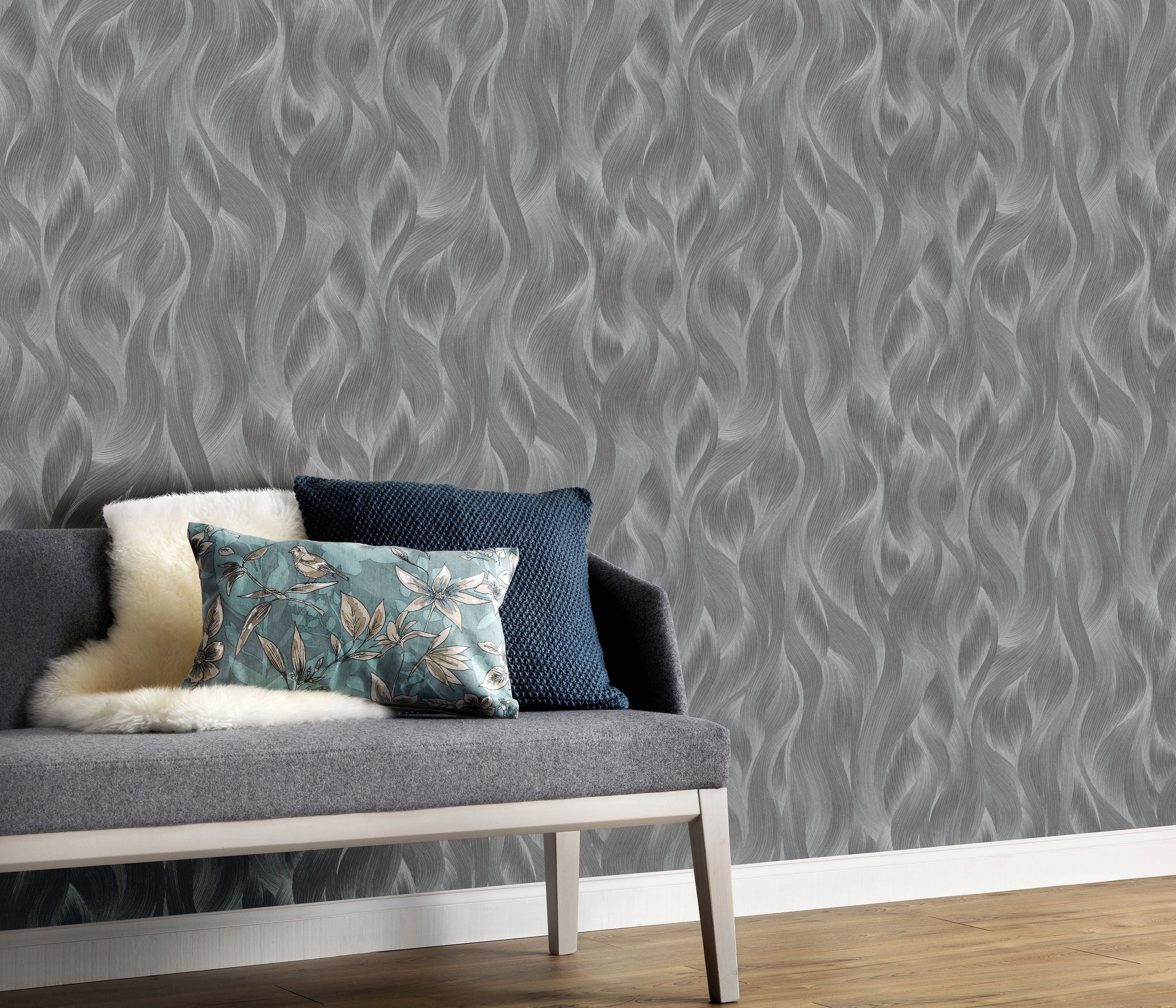 ELLE DECORATION Vliesbehang Waves Golven