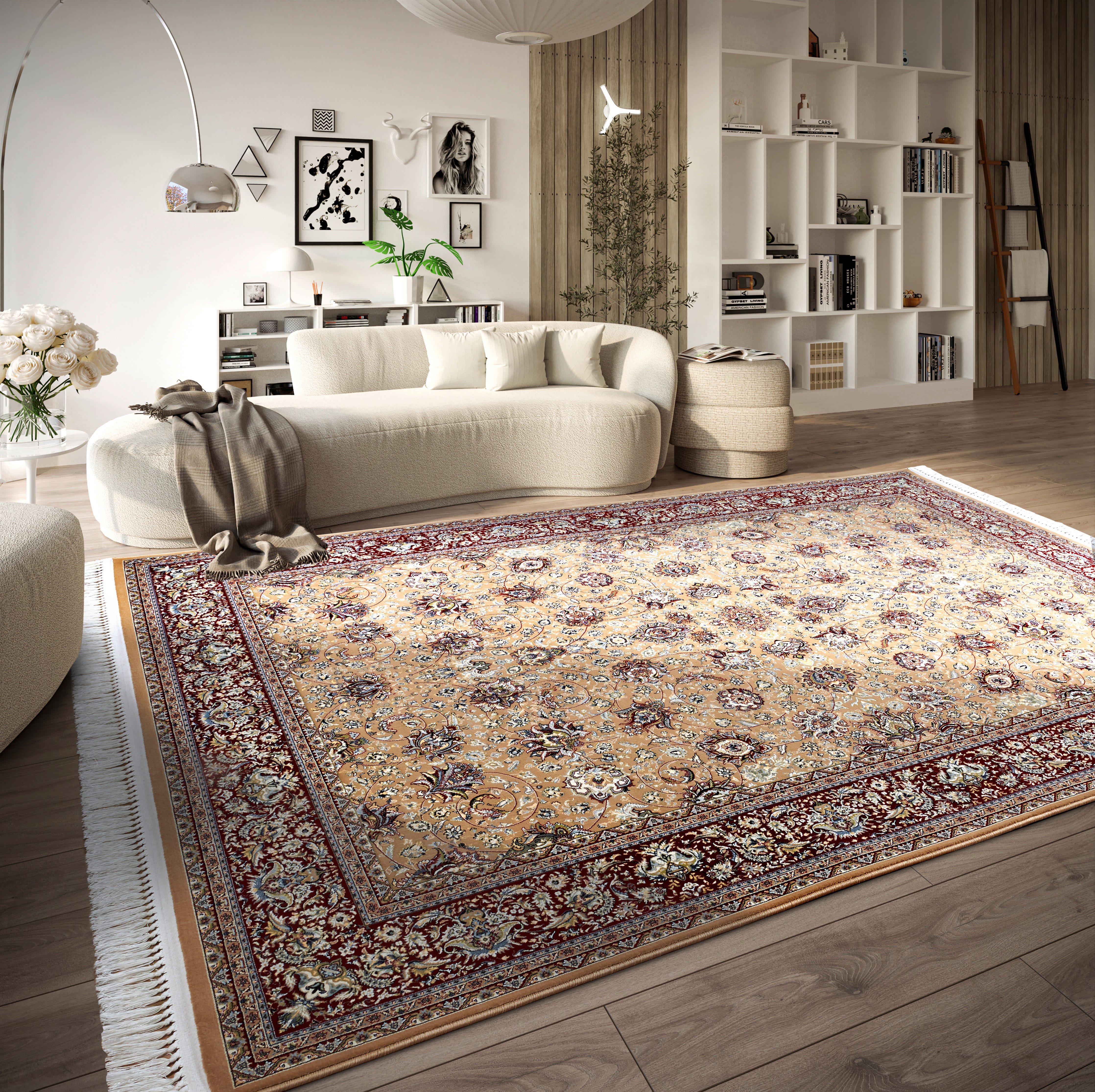 Villeroy & Boch Vloerkleed Alfred Oriëntaals, franjes, woonkamer, slaapkamer, klassiek, kortpolig