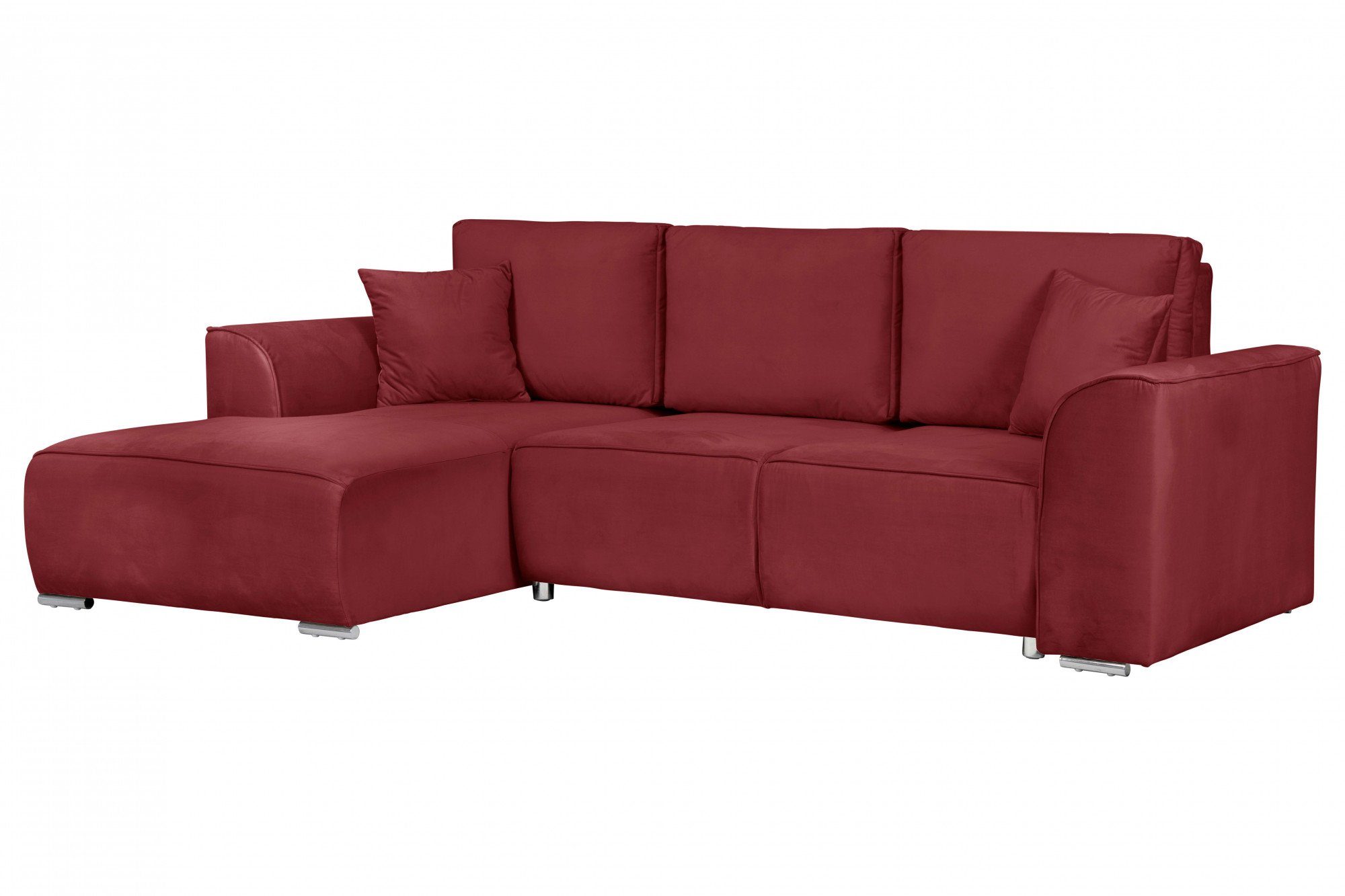 INOSIGN Hoekbank BEATRICE optionele slaapbank met bedlade, B/D/H: 265/170/86 cm