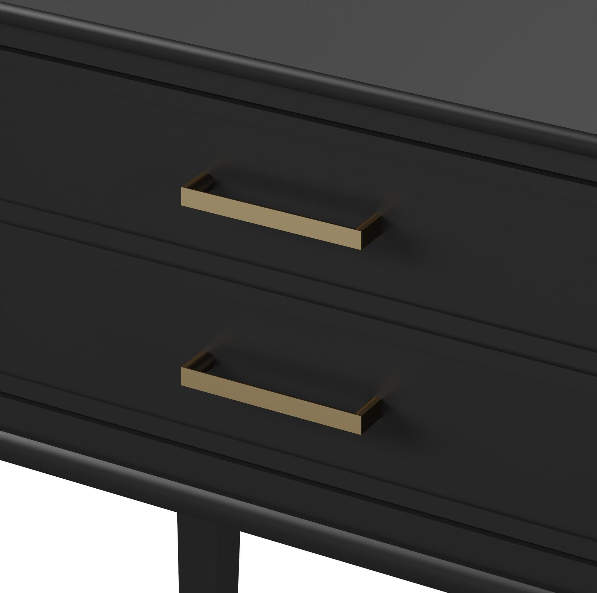 CosmoLiving by Cosmopolitan Bijzettafel Westerleigh 1 lade, van gemakkelijk te onderhouden mdf, poten van massief hout, hoogte 72 cm (1 stuk)