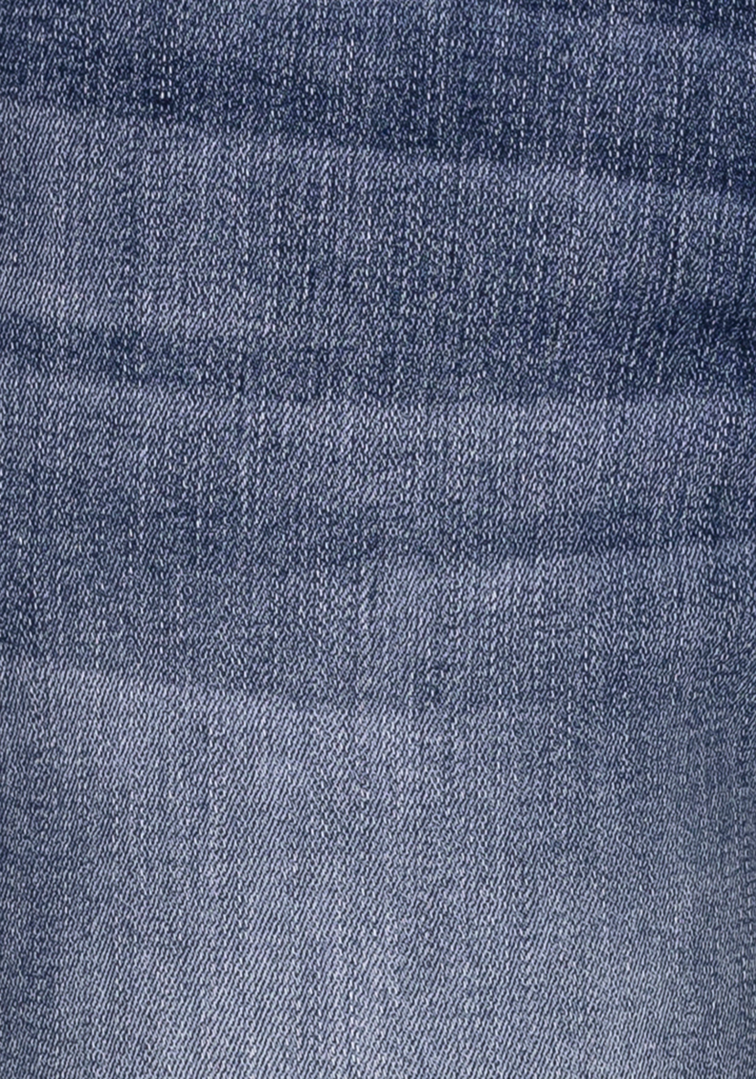 H.I.S 5-pocket jeans AriaMS normale taille, skinny jeans, met used-wassing, 5-pocket-stijl