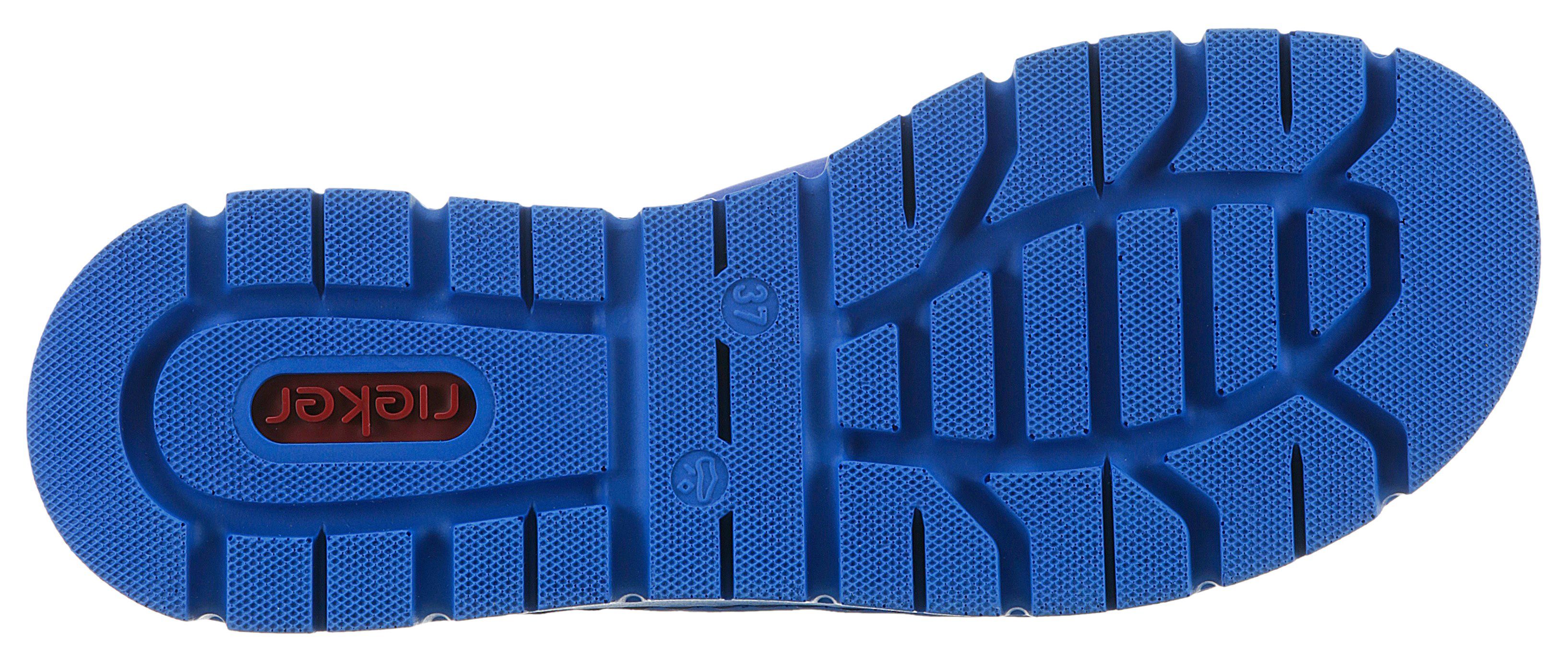 Rieker Slippers plateau, zomerschoen, slippers met praktische klittenband