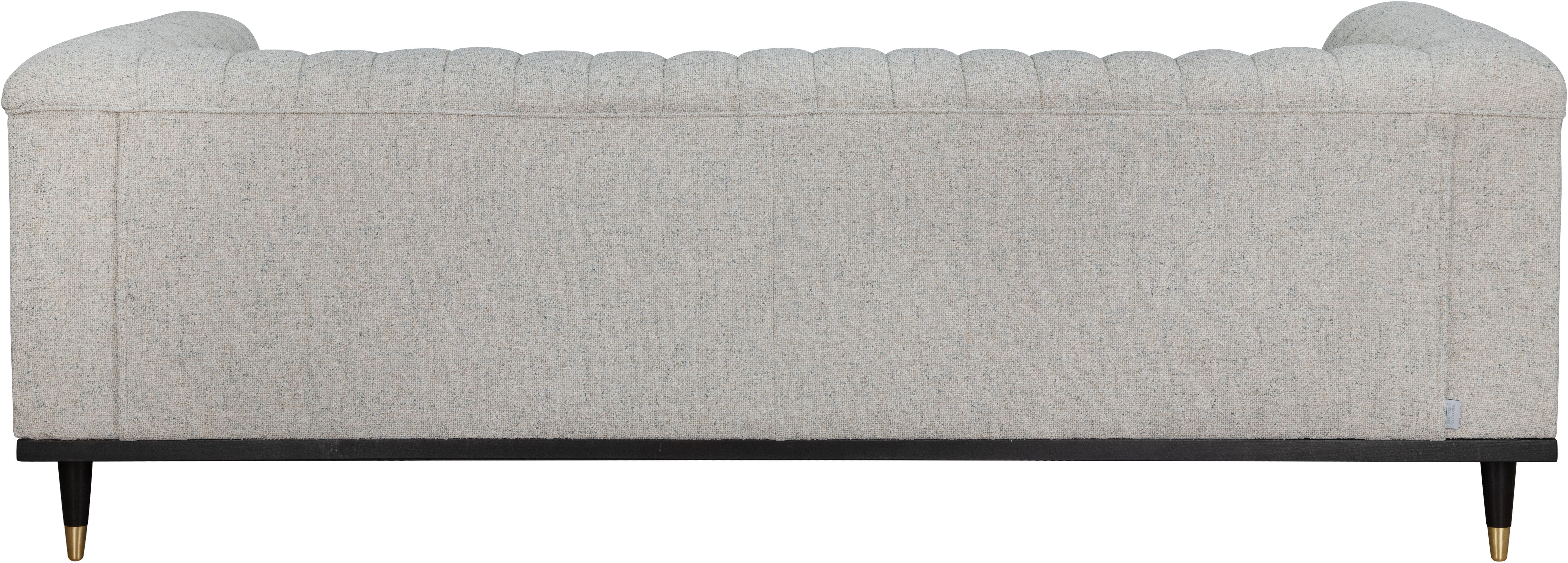Guido Maria Kretschmer Home&Living 3-zitsbank Chamby met houten rand onder en stiksels bij de leuning