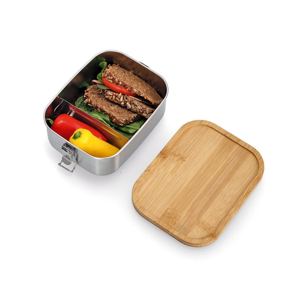 Zeller Present Lunchbox hoogwaardige roestvrijstalen brooddoos (1-delig)