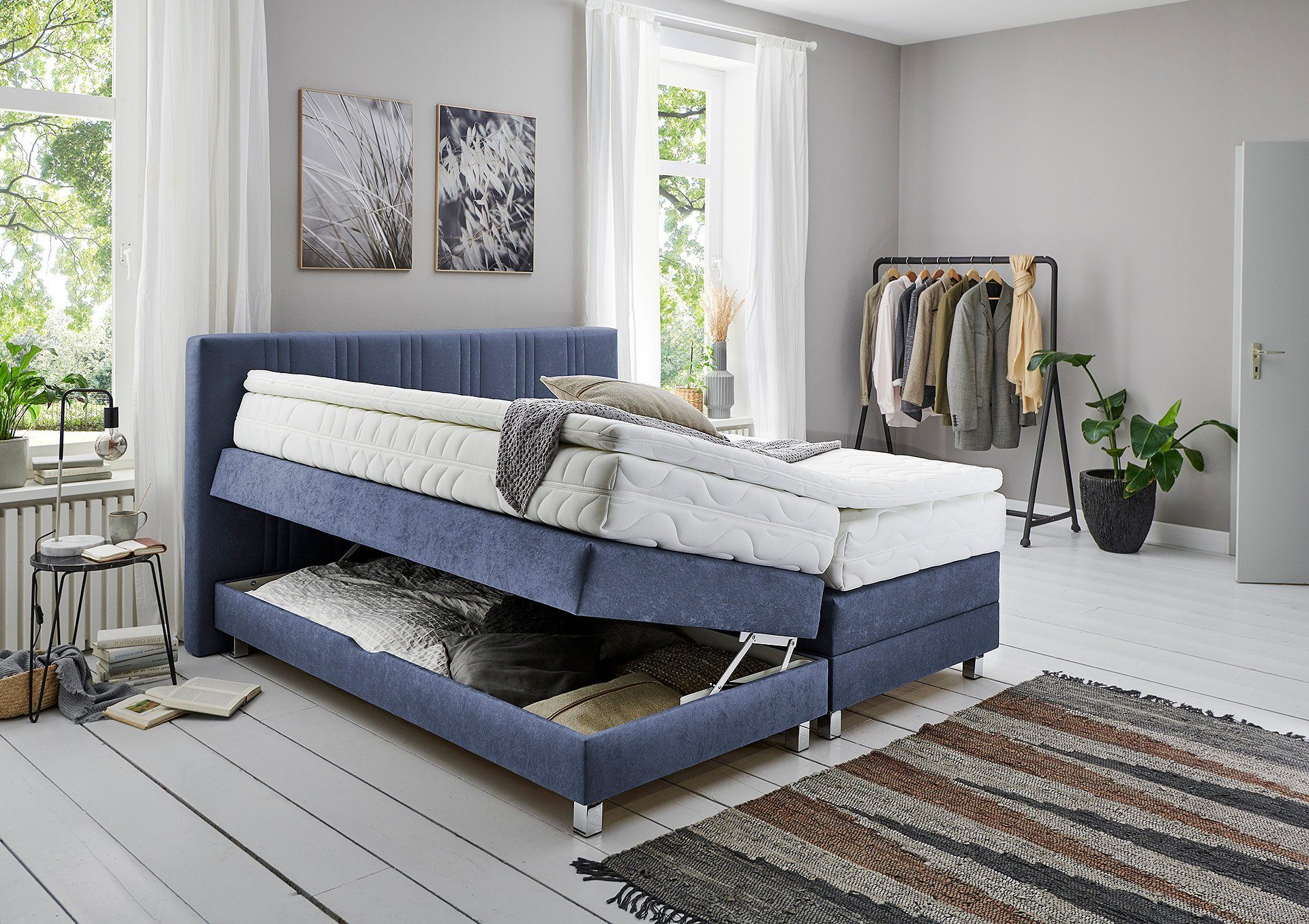 Westfalia Polsterbetten Boxspring naar keuze met bedkist en topmatras