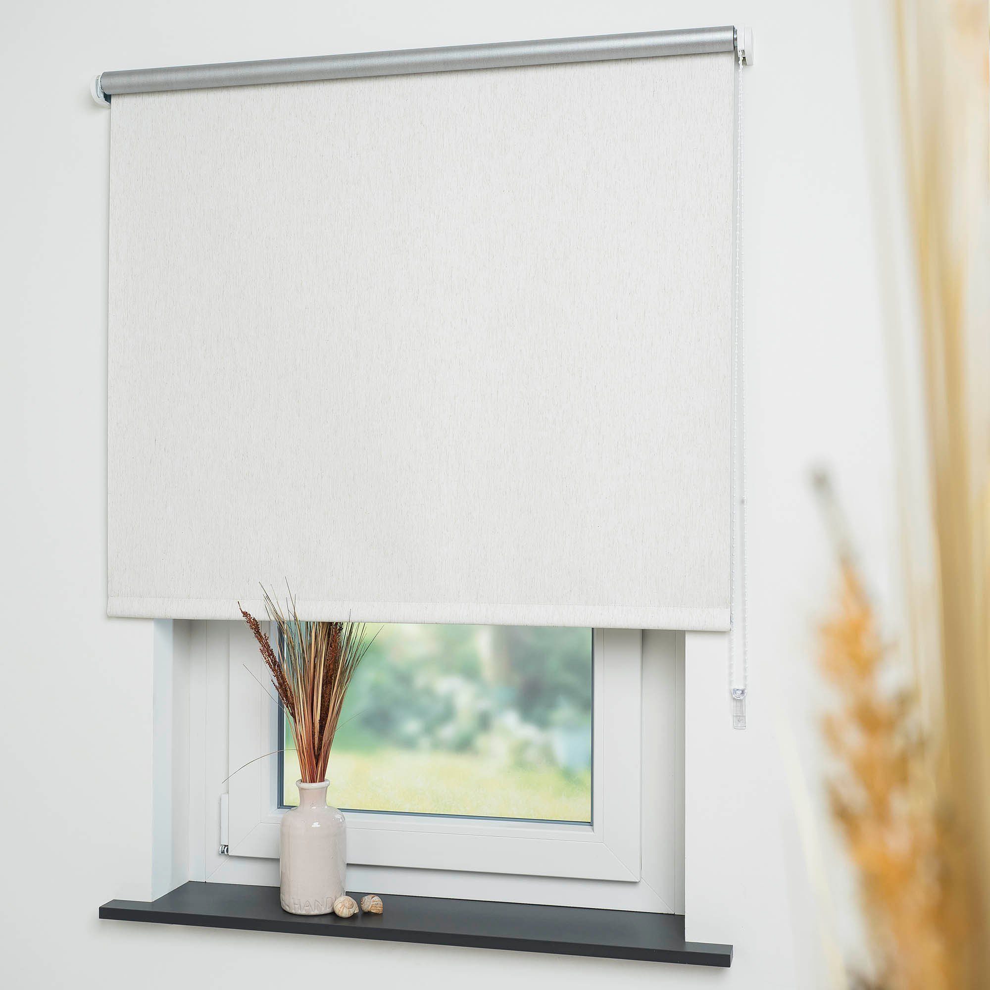 Liedeco Rolgordijn met zijbediening Thermo-rolgordijn (1 stuk) rolgordijnen maat H/B: 180/92 cm beige