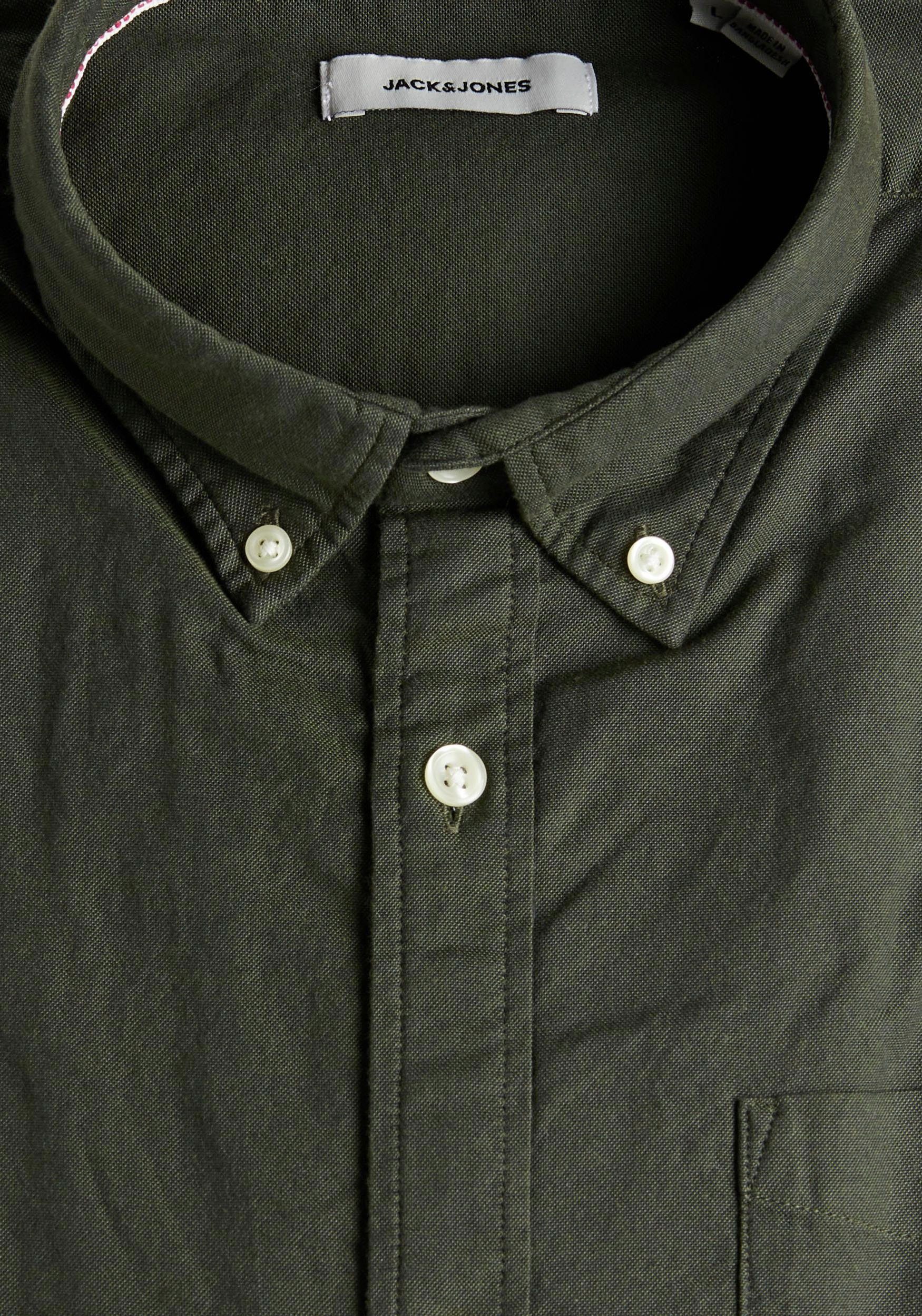 Jack & Jones PlusSize Overhemd met lange mouwen JJ JJEOXFORD SHIRT L/S