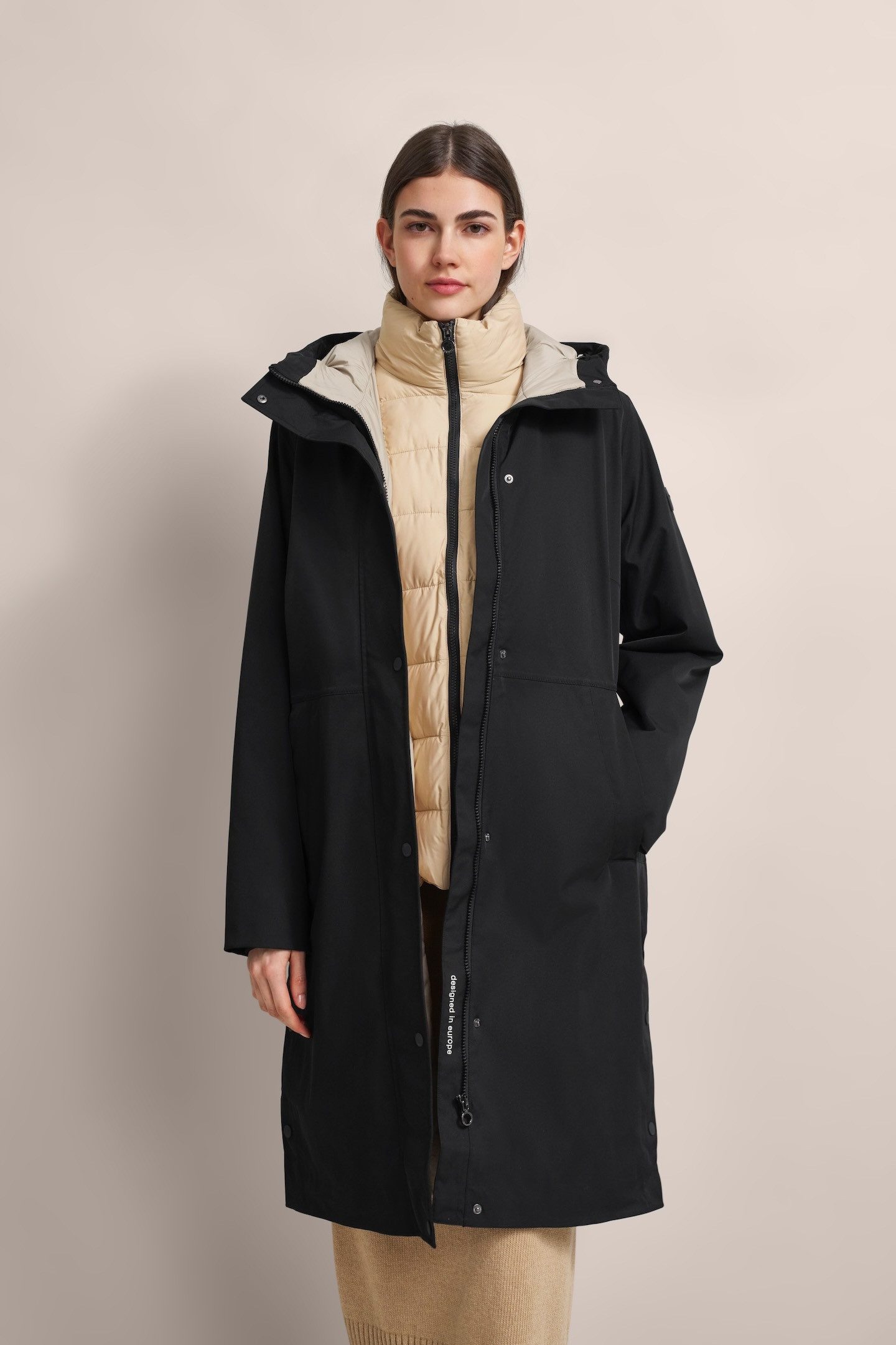 Bugatti Sportieve regenparka met functionele eigenschappen Black Dames