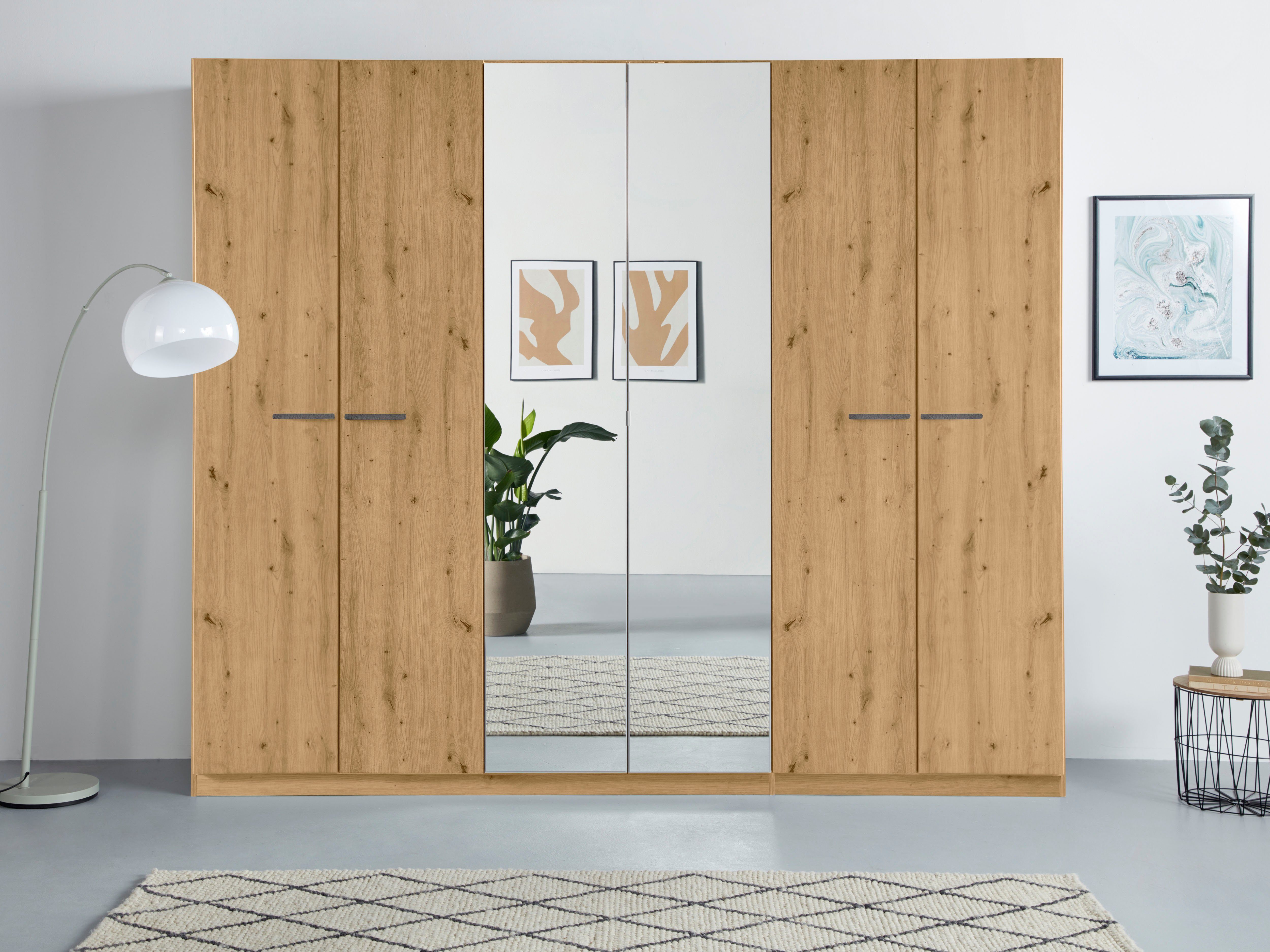 rauch Draaideurkast Kledingkast kast garderobe TOPSELLER OTELI incl. binnenindeling met 3 binnenlades extra planken optioneel met spiegel made in germany