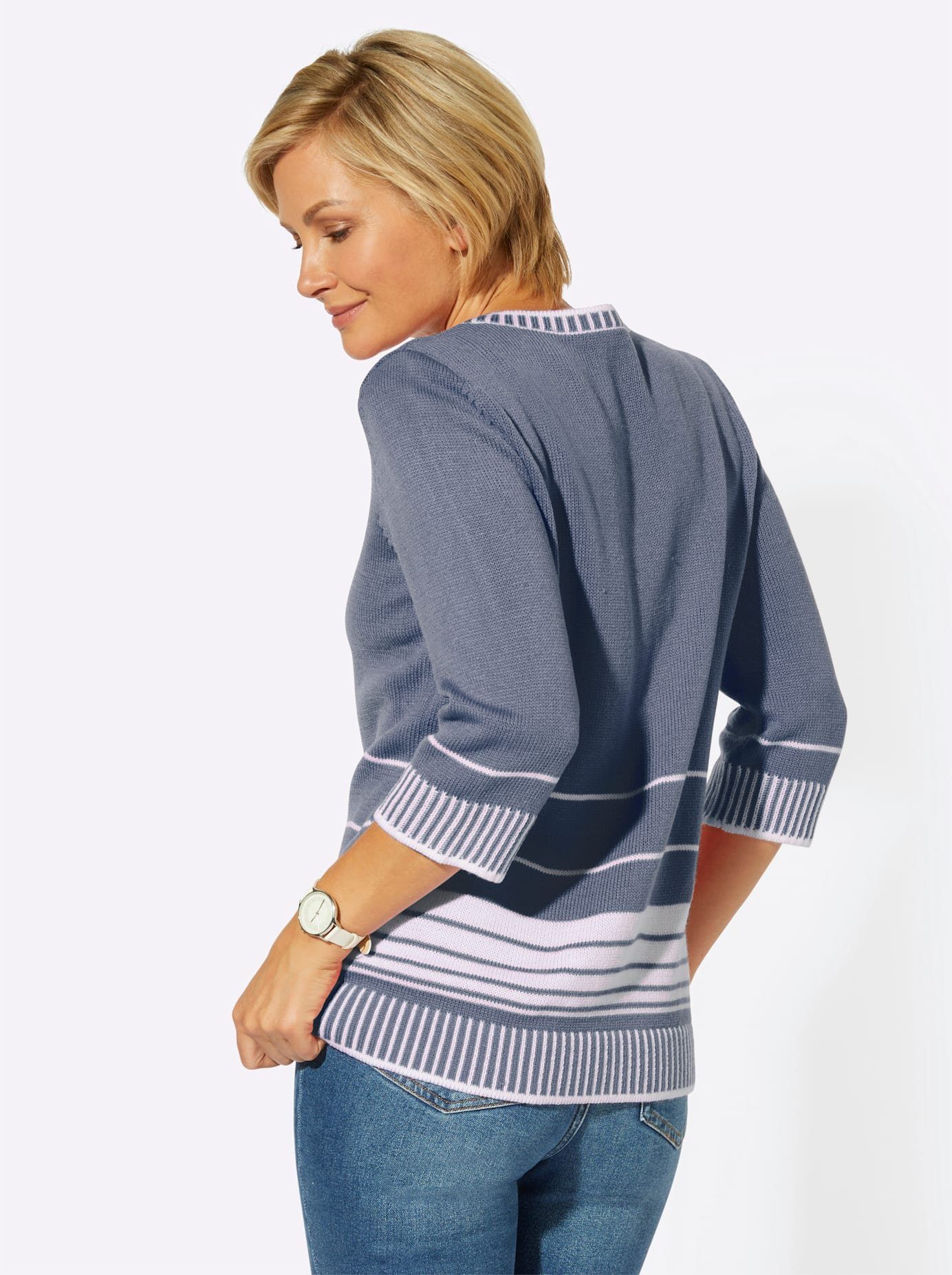 Classic Basics Trui met 3 4-mouwen Trui