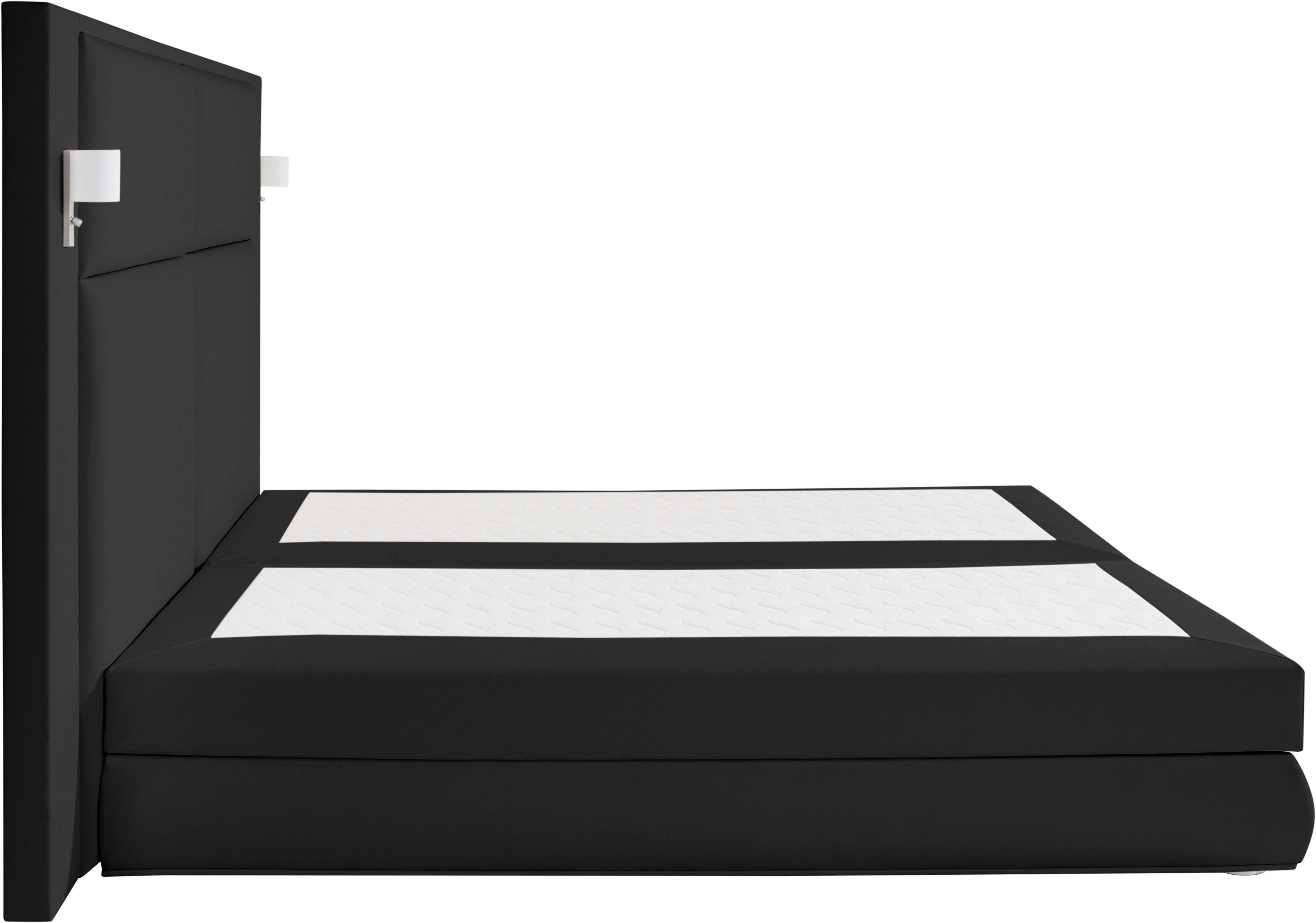 COLLECTION AB Boxspring Copenhagen inclusief bedkist, topmatras, naar keuze met ledverlichting