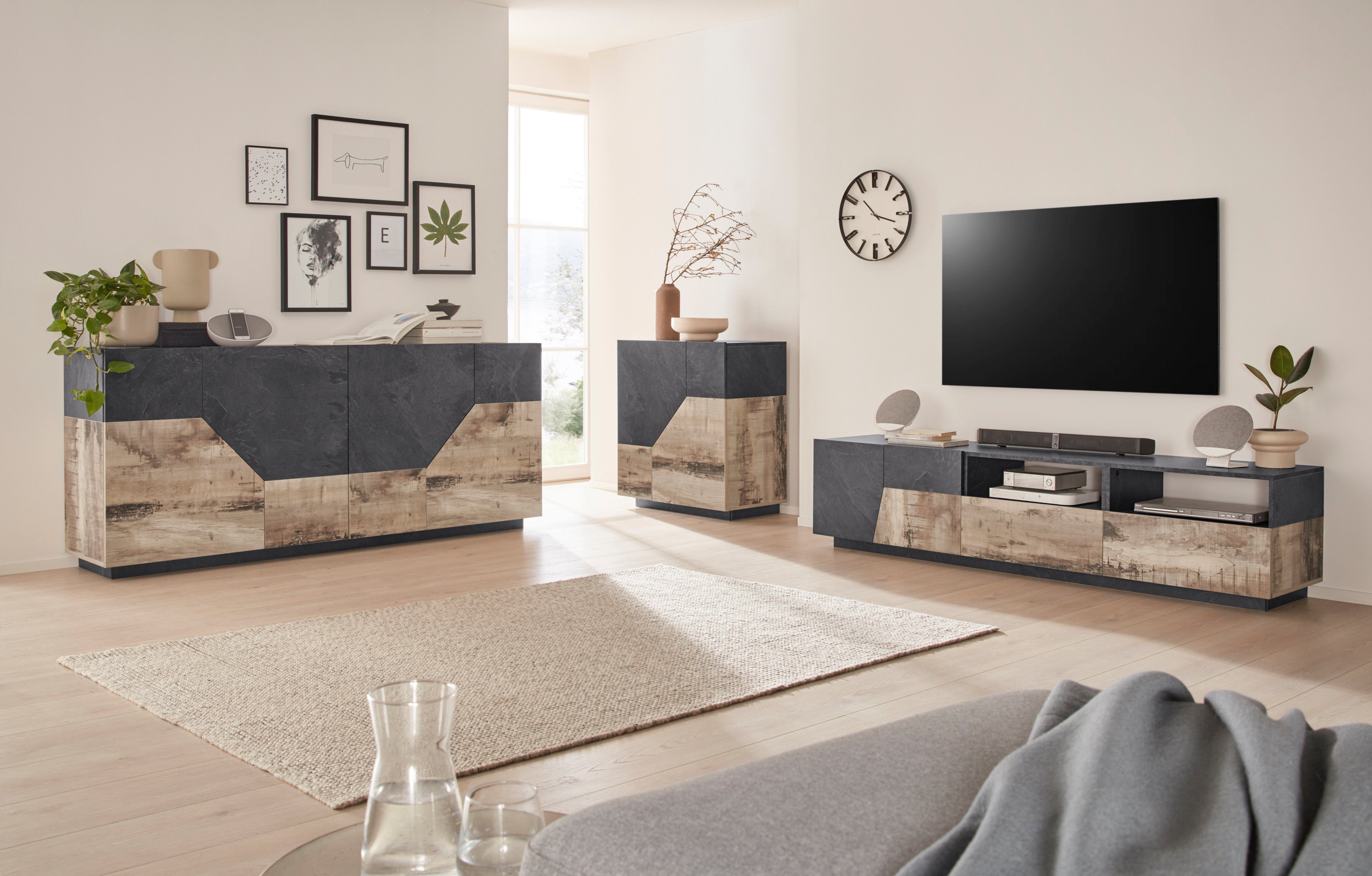 INOSIGN Dressoir ALIEN commode, kast, dressoir met 2 deuren en 2 vakken