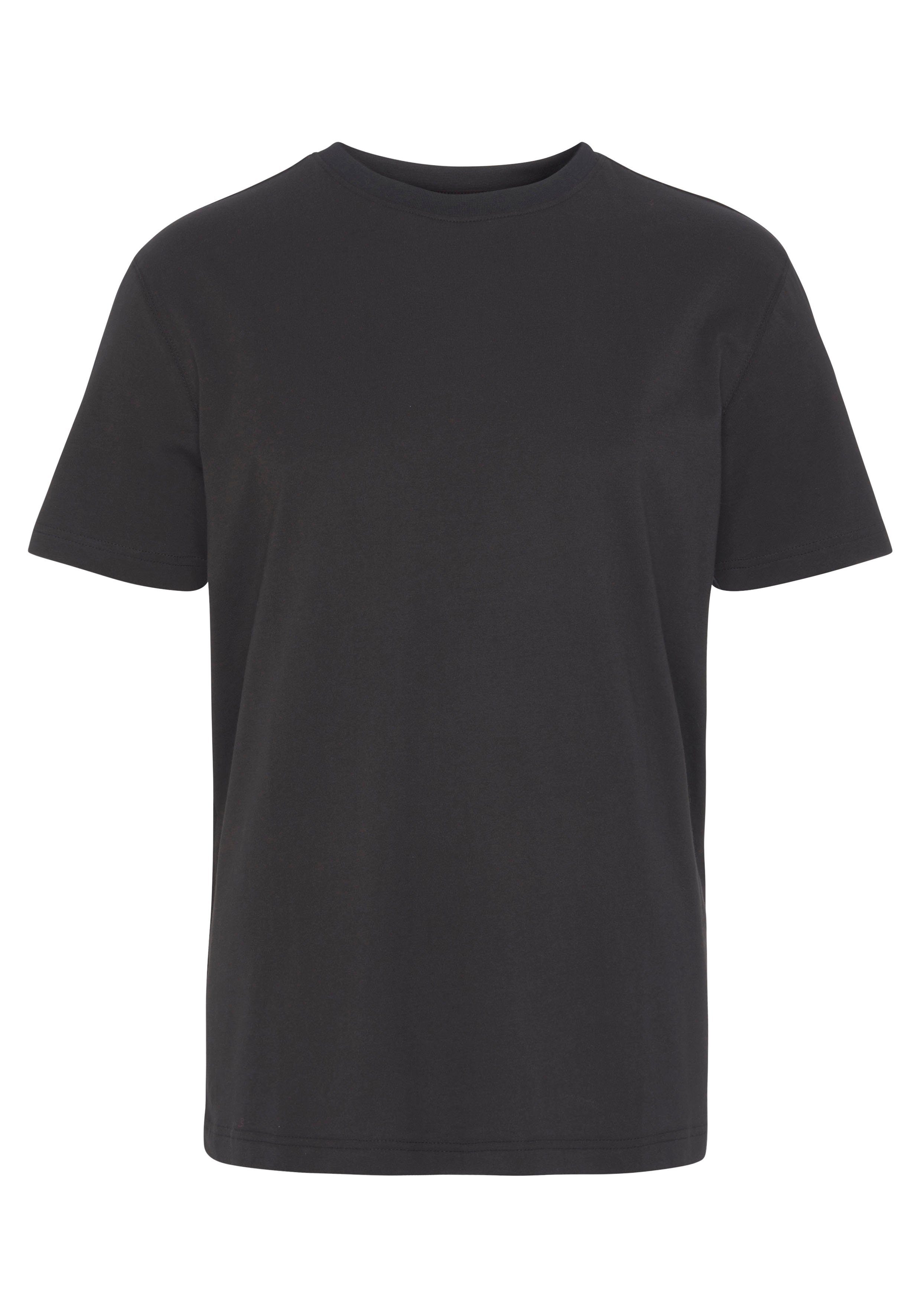 Man's World T-shirt Nieuwe kleuren! Korte mouw, effen kleur, ronde hals, van katoen(3-delig, Set van 3)