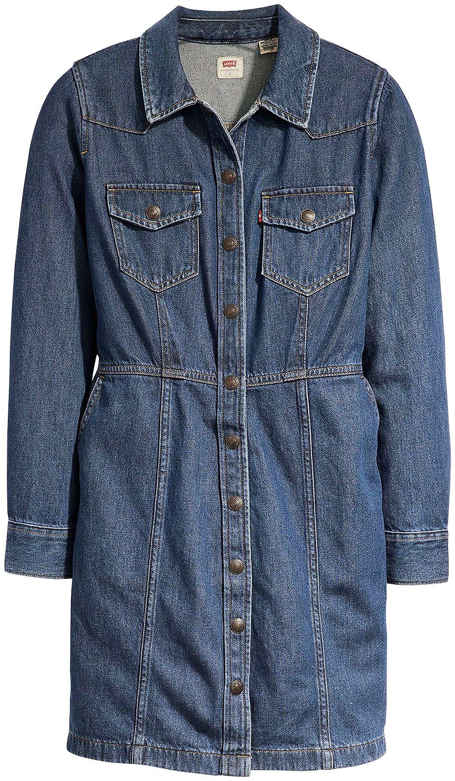 Levi's Jeans jurk FLYNN WESTERN CORE DRES (Nieuwe collectie)