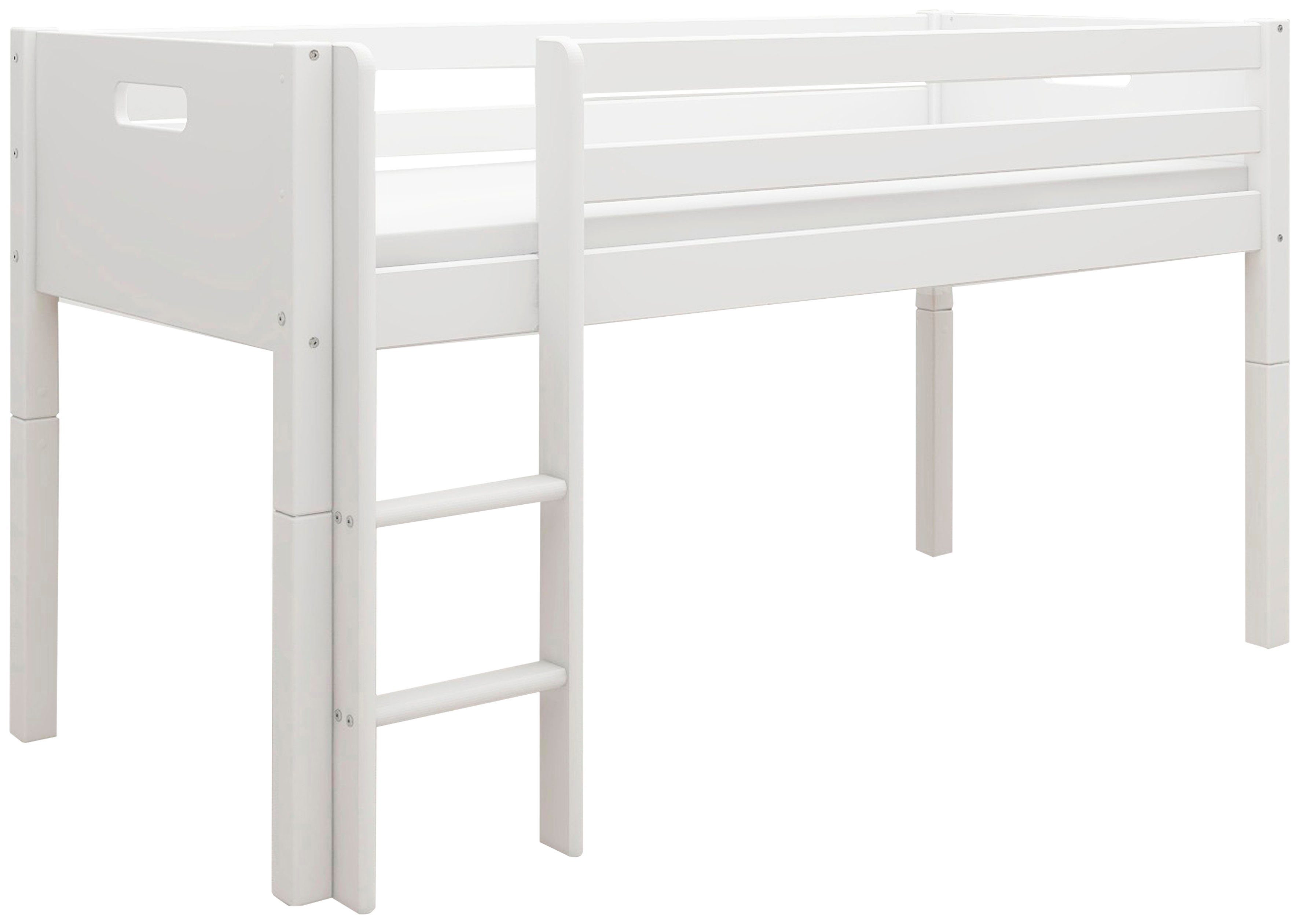 Thuka Speelbed Nordic Kinderbed, Speelbed, Halfhoog Bed, met valbeveiliging, om te bouwen tot een eenpersoonsbed (4-delig)