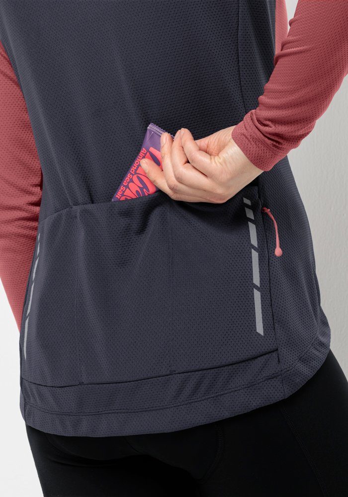 Jack Wolfskin Fietsjack MOROBBIA FZ L/S W