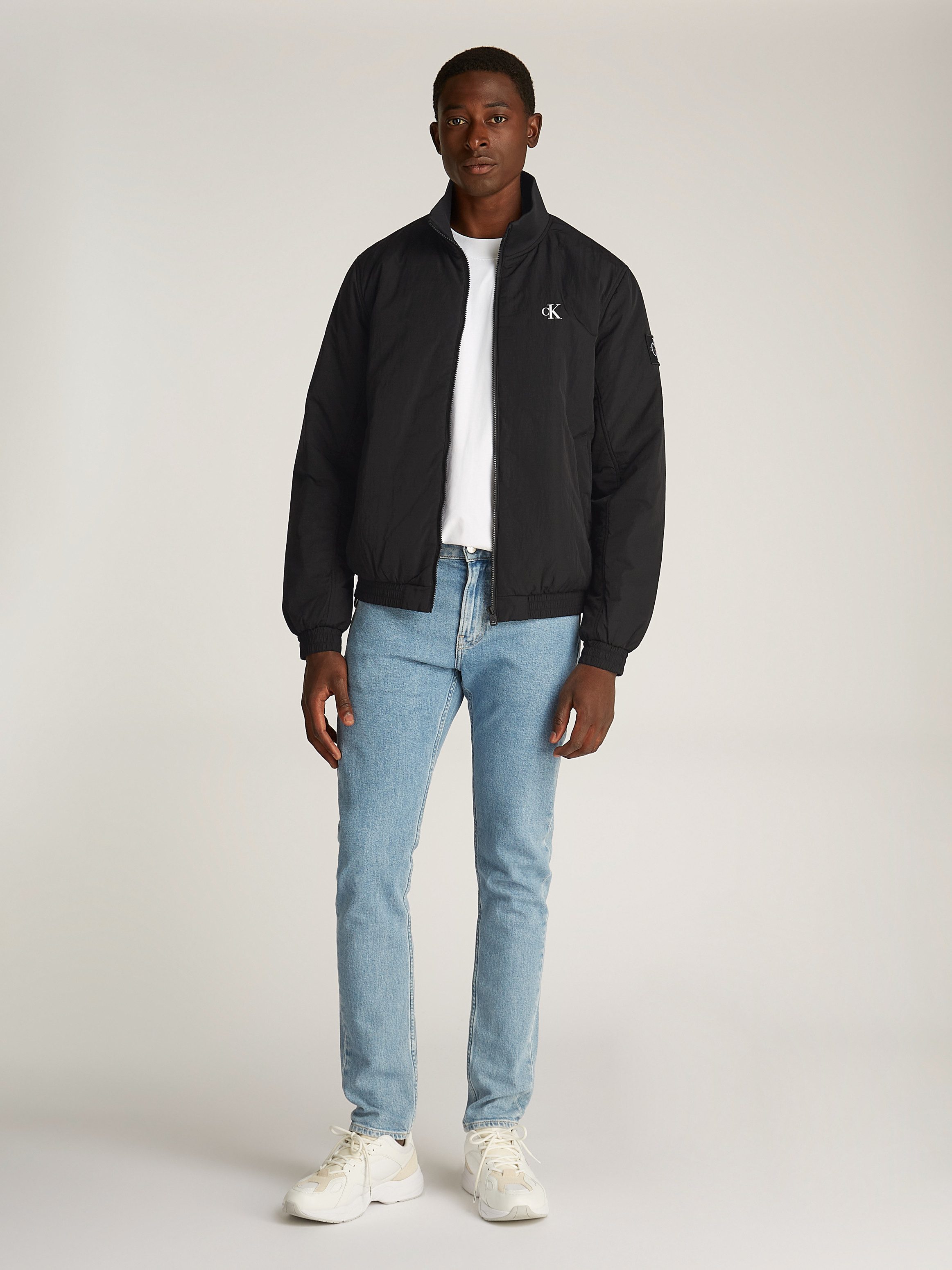 Calvin Klein Blouson PADDED HARRINGTON met gestempeld logo