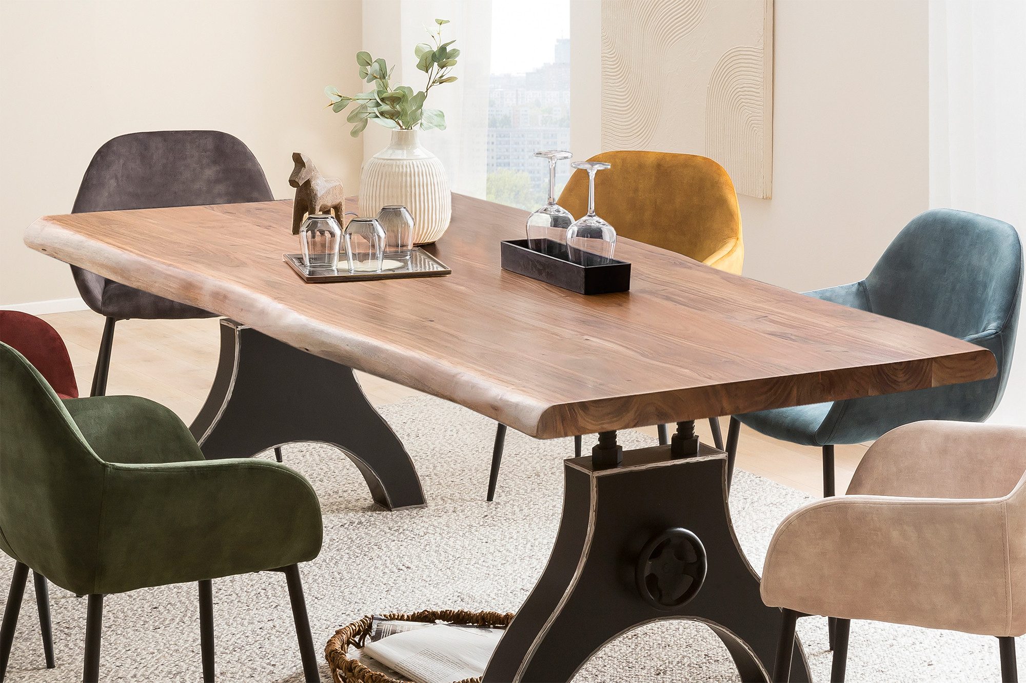 SIT Eettafel extra hoge plaatdikte van 56 mm