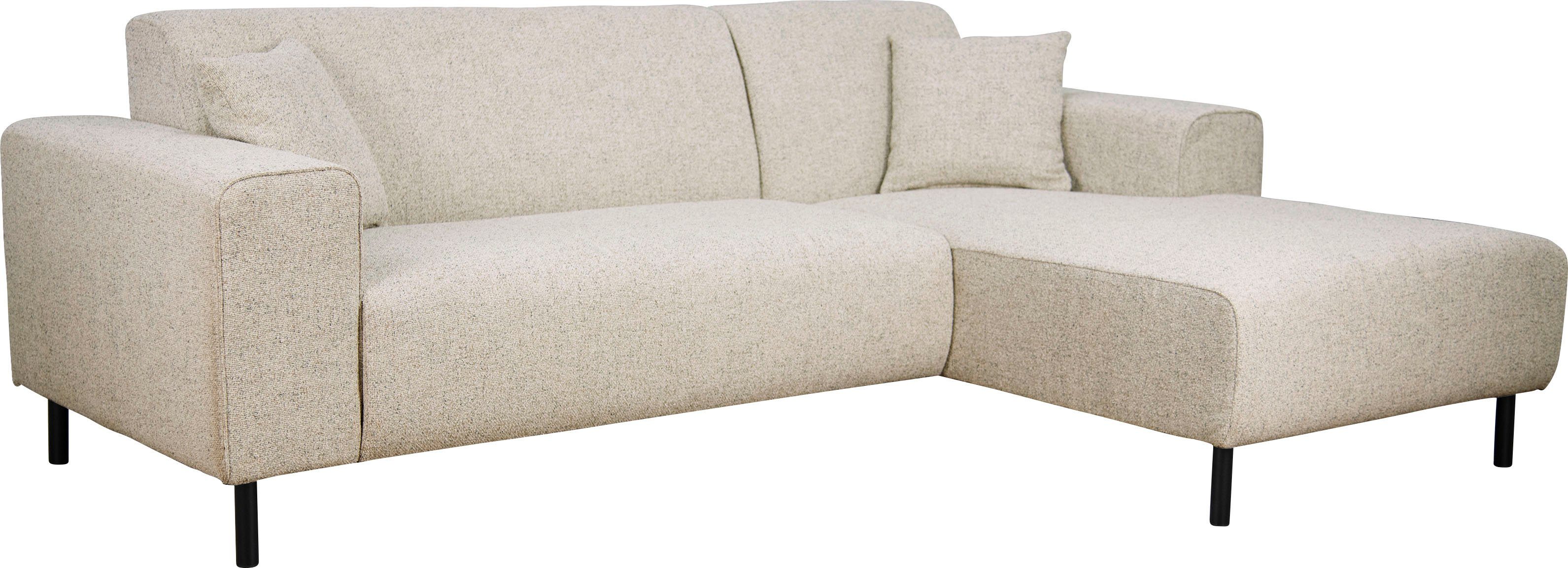 Home affaire Hoekbank ARROS L-vorm met golfondersteuning, afmetingen B/D/H: 235/163/81 cm incl. sierkussens, met recamiere rechts/links bestelbaar, ook in cord