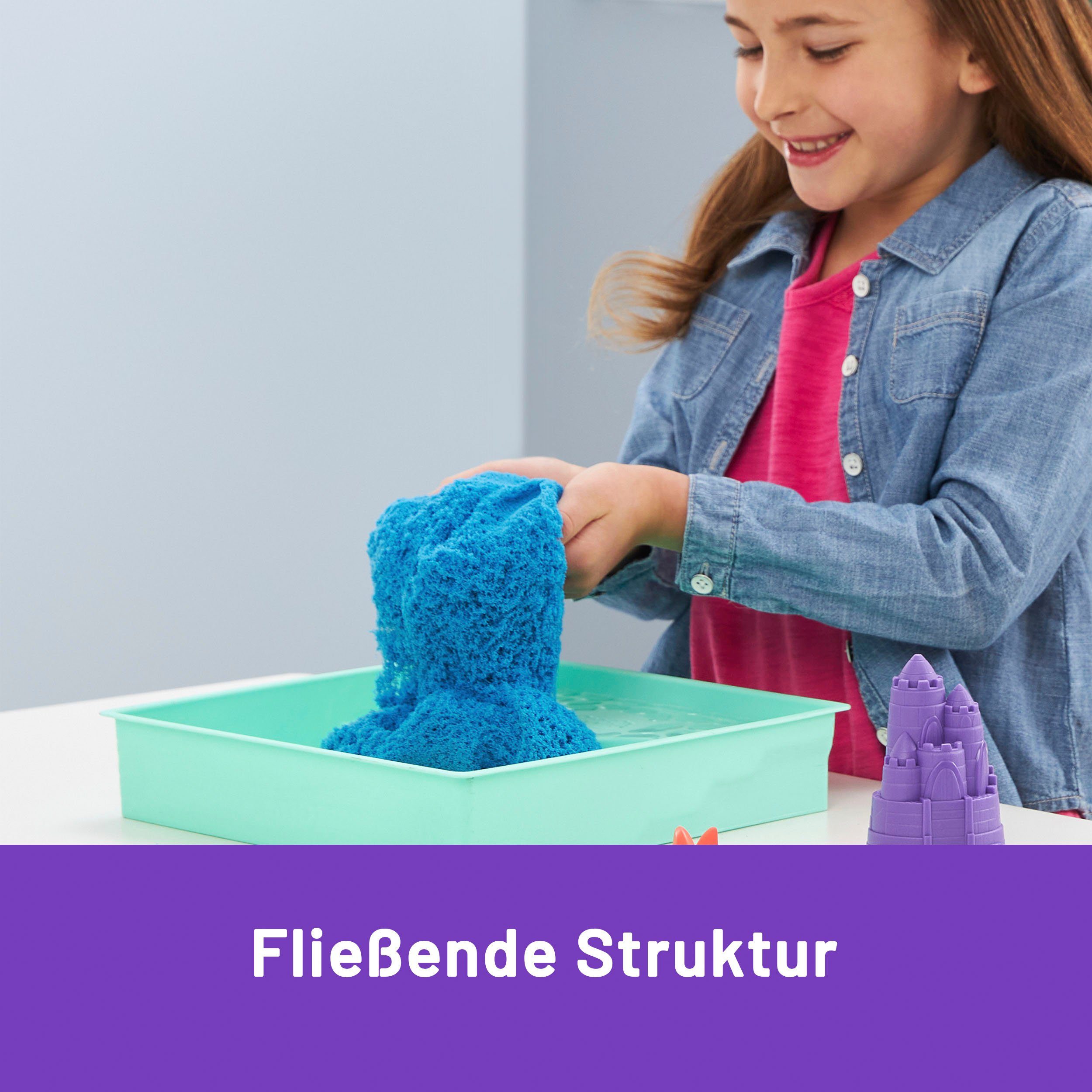 Spin Master Knutselset Kinetic Sand - Box 454 g - Blauw