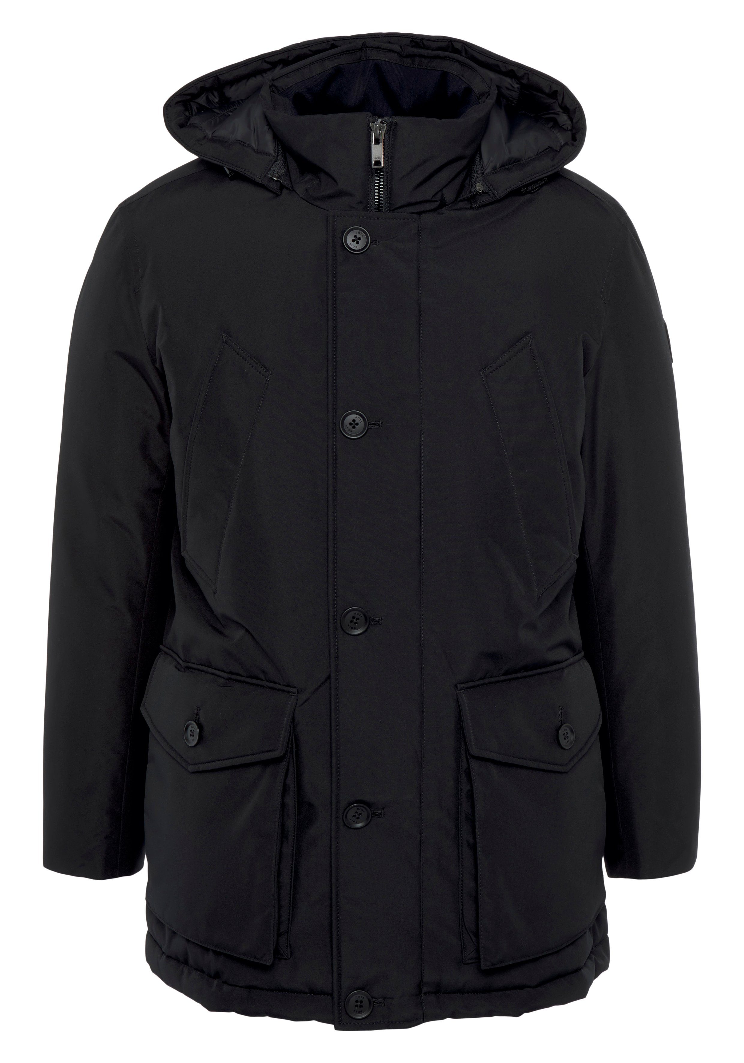 Boss Orange Outdoorjack Osiass met knoopsluiting