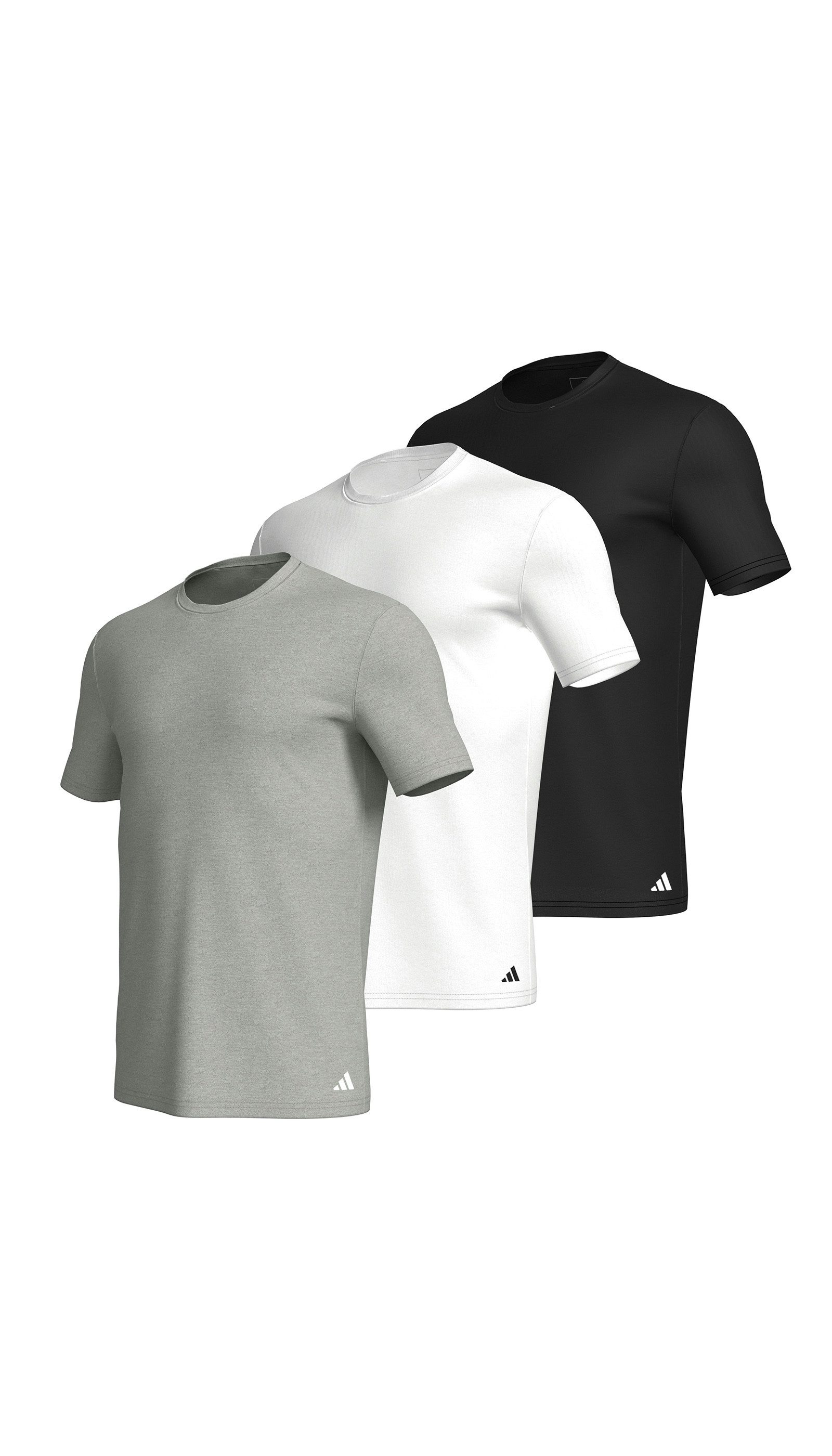 adidas Sportswear T-shirt Actieve kern katoen (Set van 3) heren t-shirts maat S multicolor