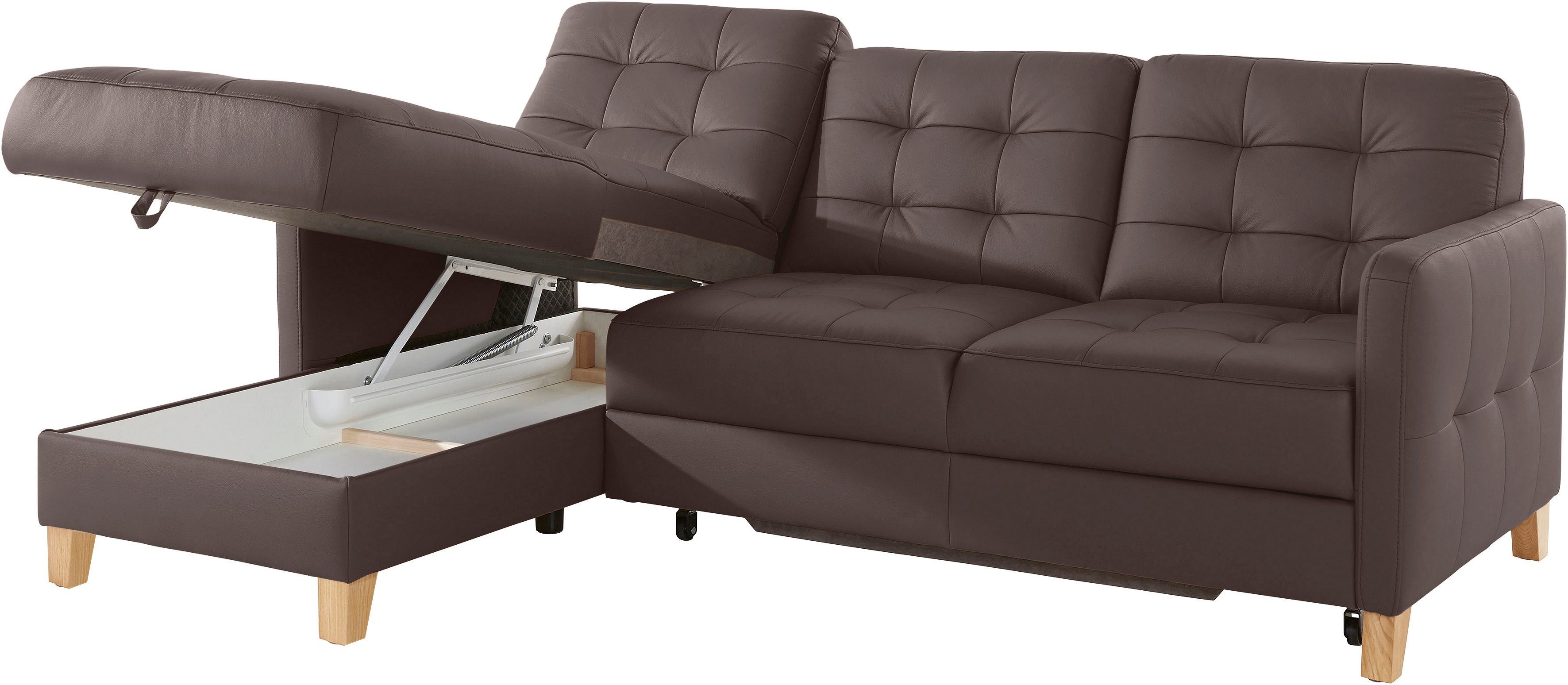 exxpo - sofa fashion Hoekbank Elio, compact en comfortabel, handig en tijdloos design, L-vorm