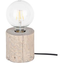 Otto SPOT Light Tafellamp TRABO TABLE massief grenenhout ø 8-12 cm. hout grijs gebeitst aanbieding