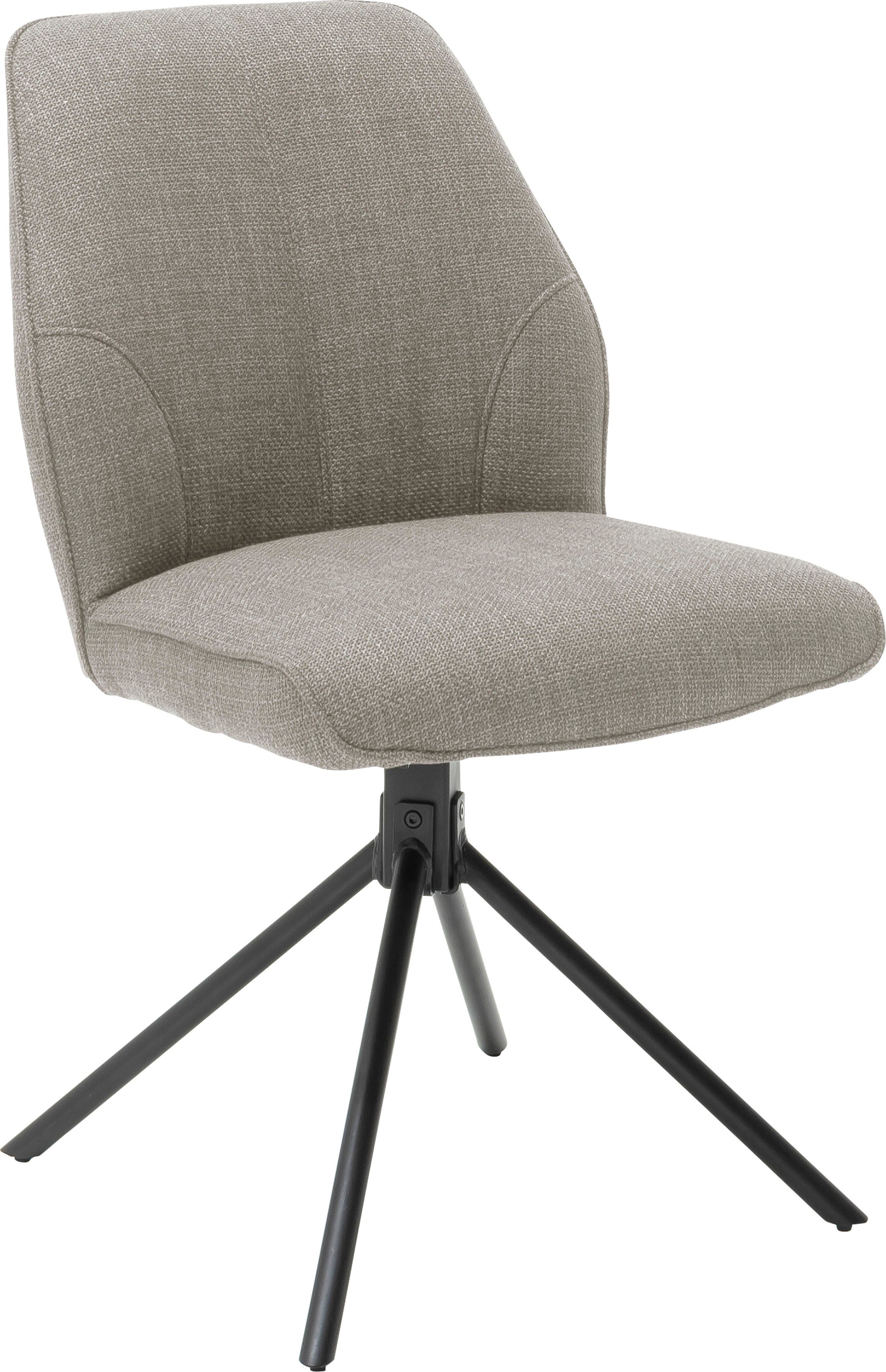 MCA furniture Stoel met 4 poten Pemba set van 2, 180º draaibaar met nivellering, stoel belastbaar tot 120 kg (set, 2 stuks)