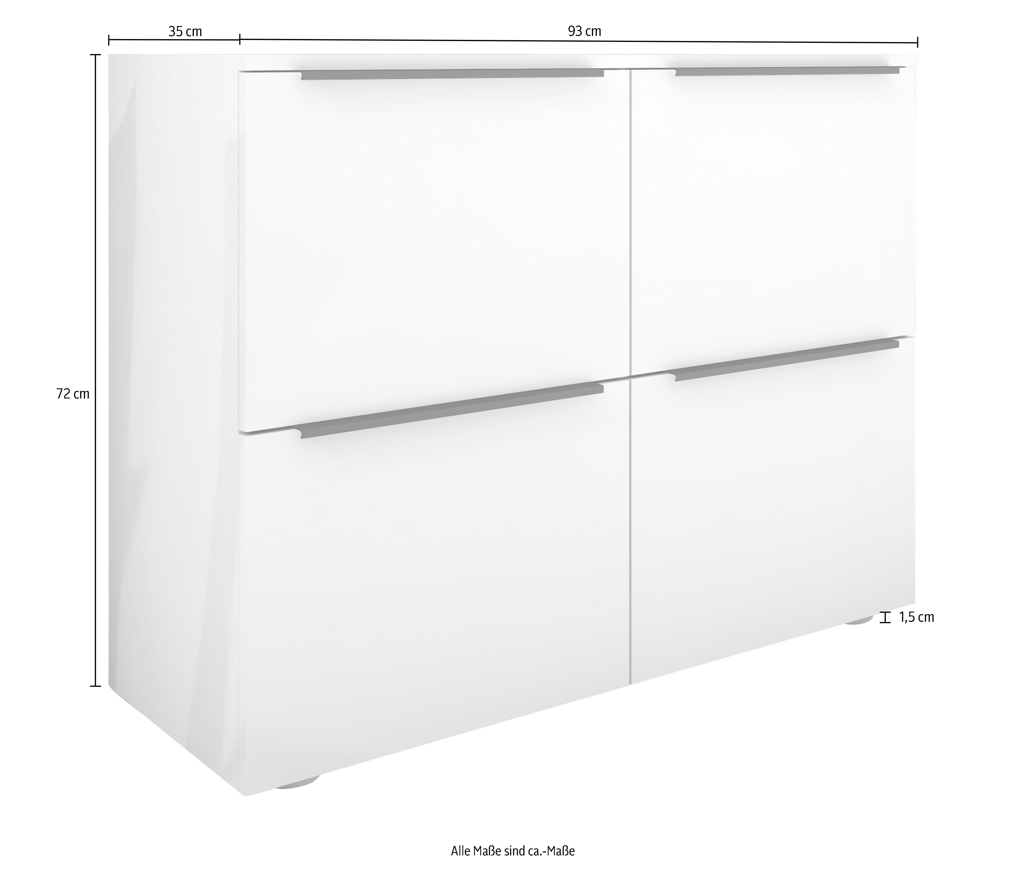 borchardt Möbel Archiefkast Tom Breedte 93 cm, multifunctionele kast