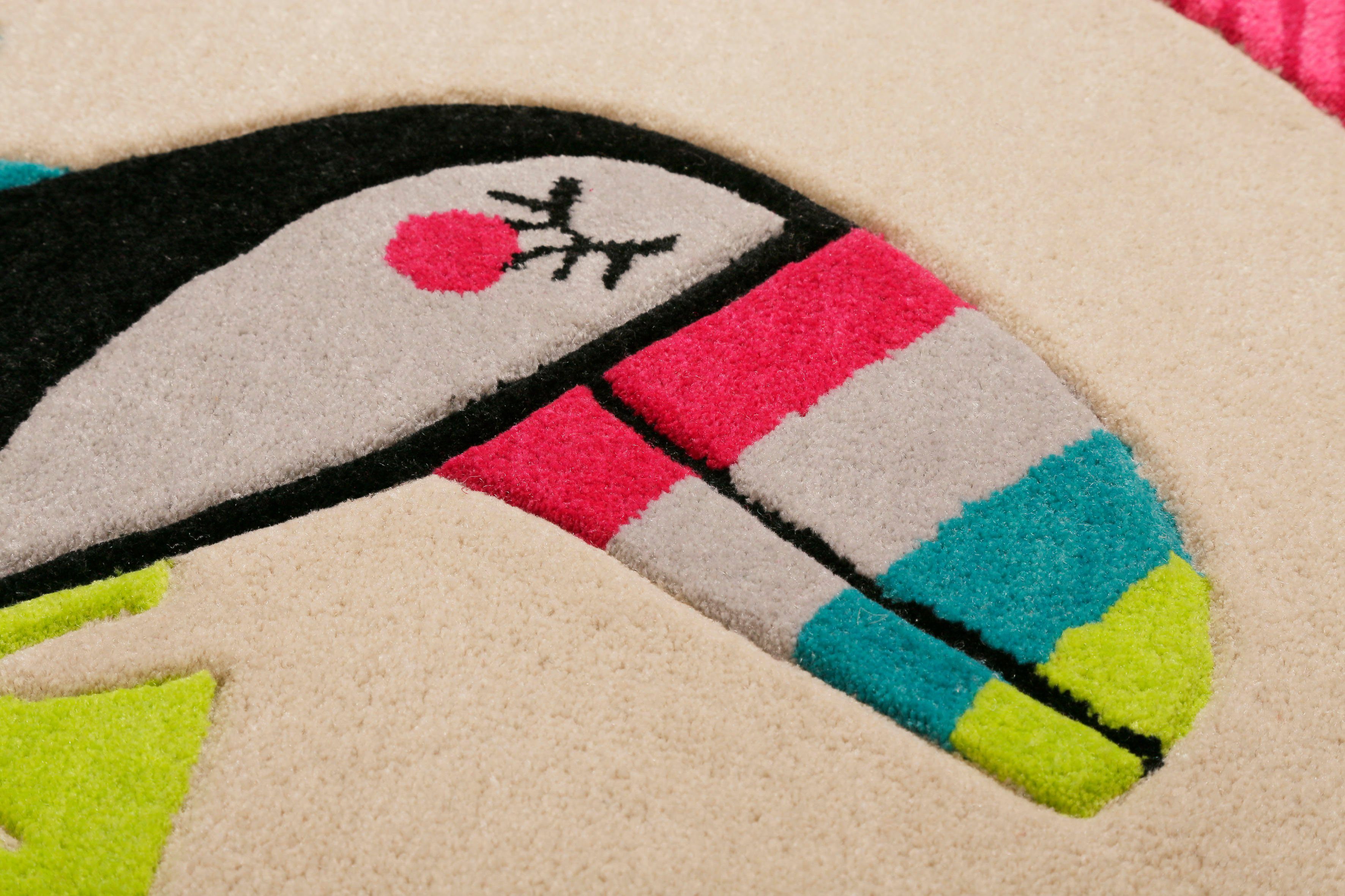 Esprit Kindervloerkleed E-Toucan bijzonder zachte, motief toekan