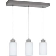 spot light hanglamp karla hanglamp, lampenkap van hoogwaardig glas, betonelementen met de hand gemaakt, natuurproduct - duurzaam, made in europe (1 stuk) grijs
