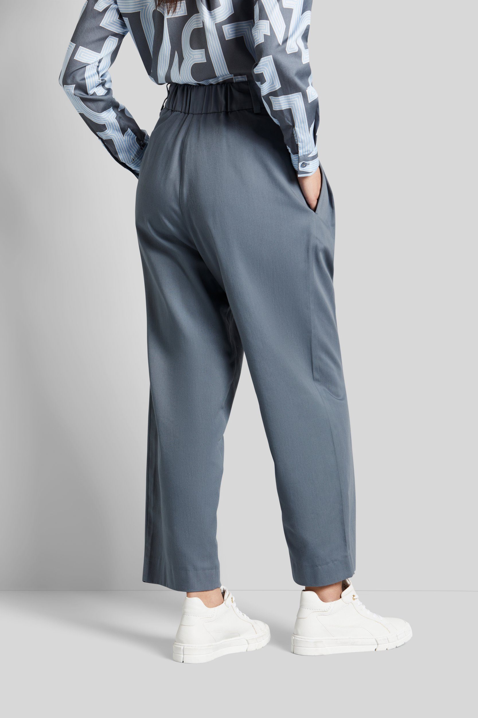 Bugatti Stoffen broek met plooien